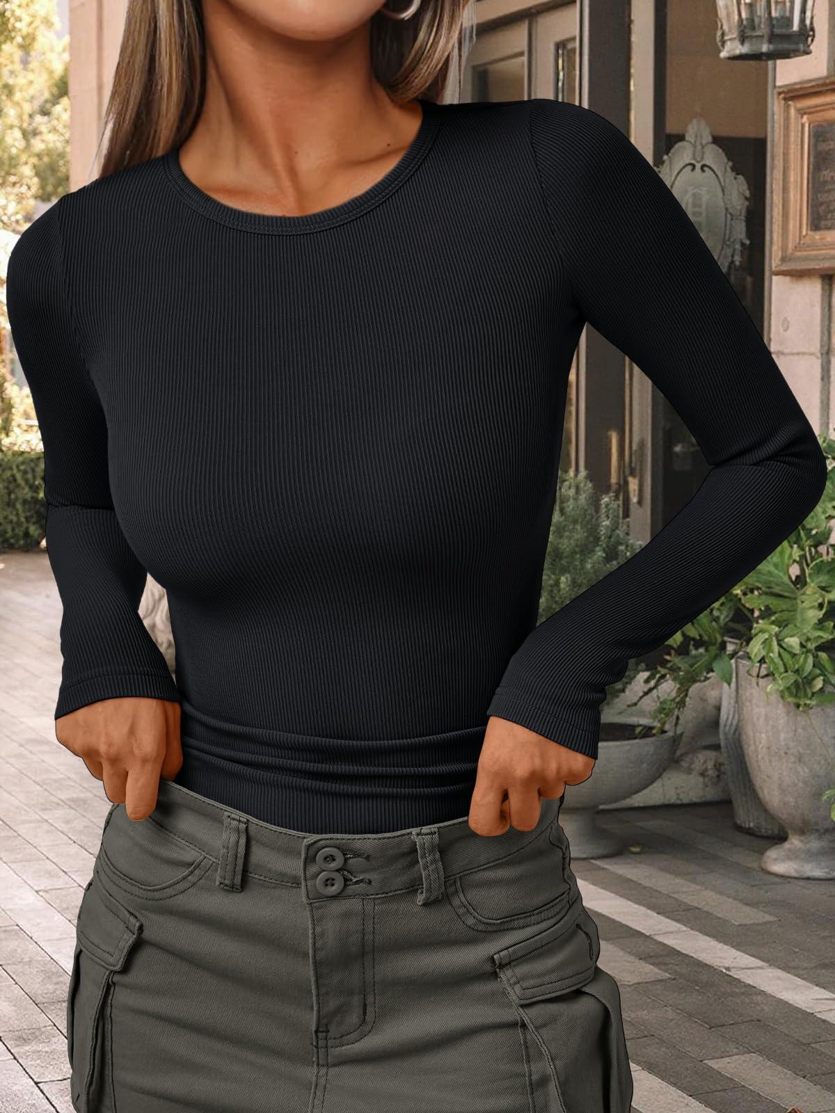 AUTOMET Womens Long Sleeve Shirts Tops Blouses Fall Fashion Outfits Y2k Clothes - Image 6