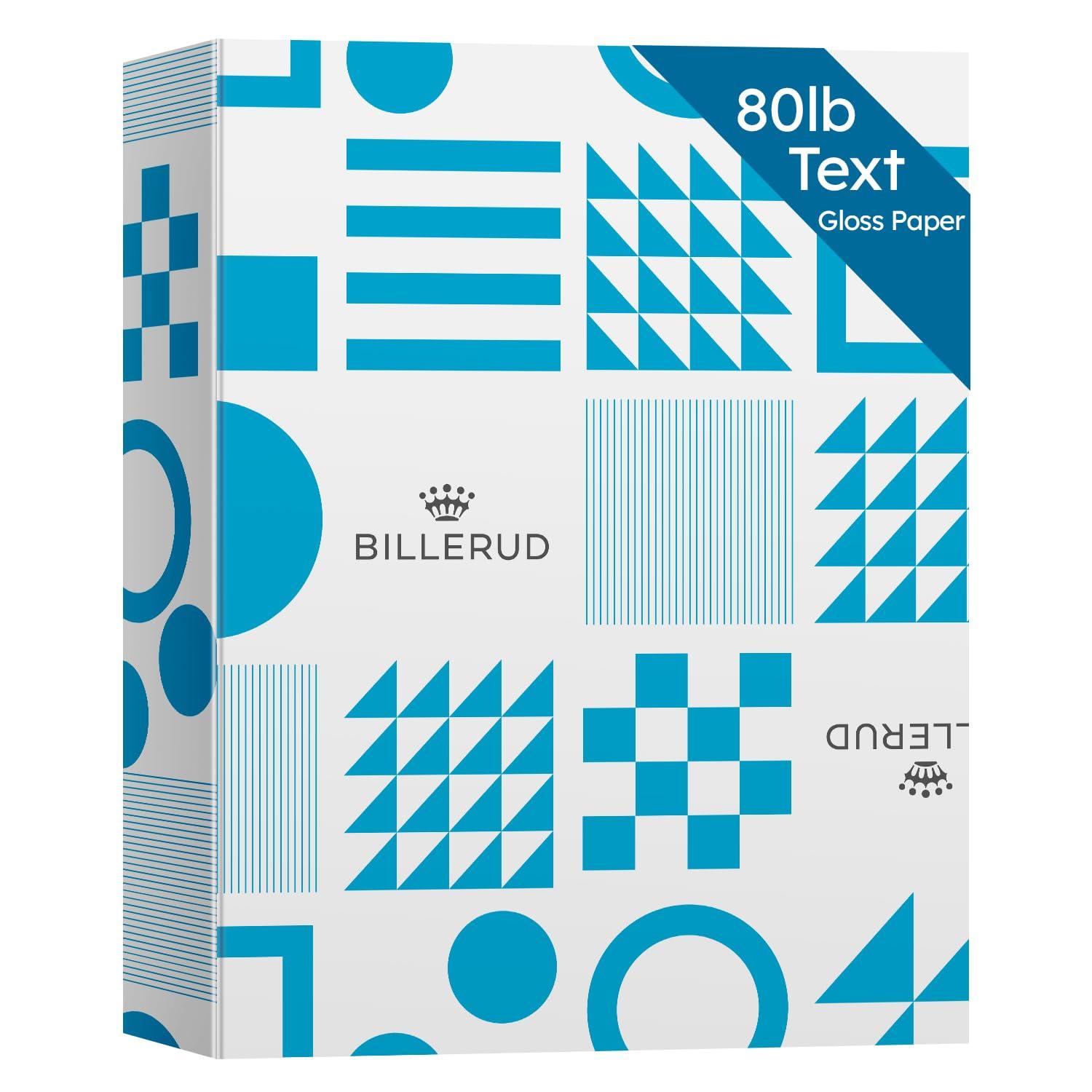 8.5x11 Gloss Digital Paper, Perfect for Color Laser Printing, Design Proposals, Flyers, Brochure, 8.5 x 11” Letter Size, 80lb Text (32lb Bond) 96 Bright, Acid Free, Glossy Coated Finish | 500 Sheets