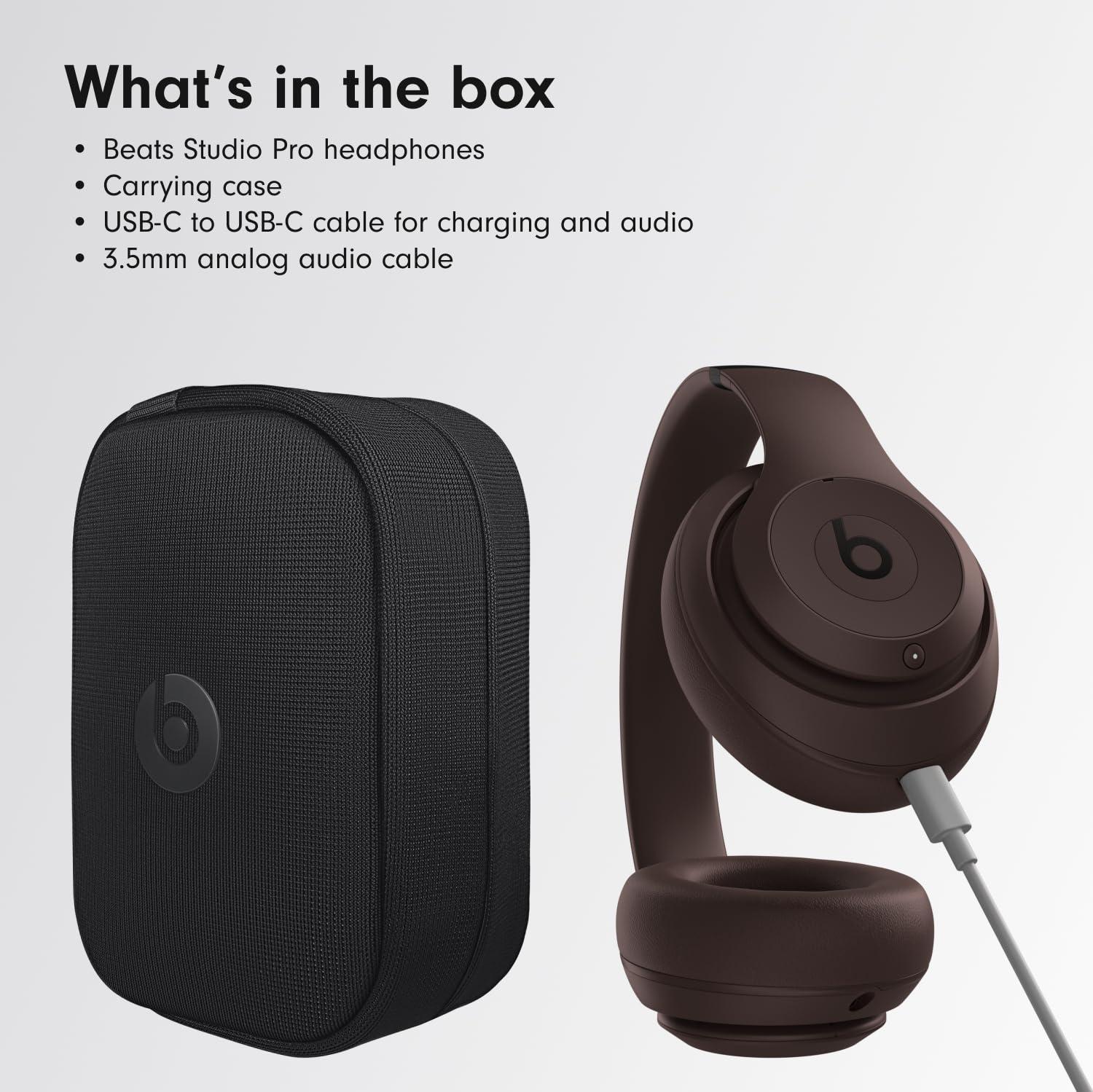 Beats Studio Pro - Wireless Bluetooth Noise Cancelling Headphones - Personalized Spatial Audio, USB-C Lossless Audio, Apple & Android Compatibility, Up to 40 Hours Battery Life - Deep Brown - Image 7