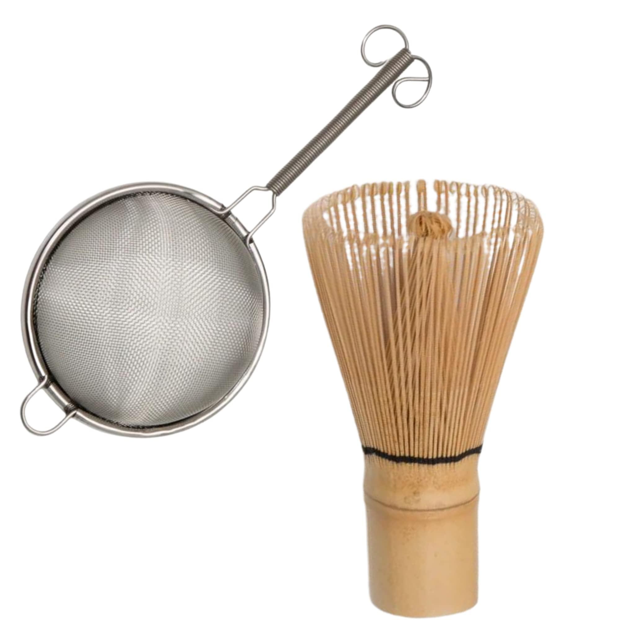 Dr. Weil Matcha Kari - Lite Matcha Tea Set - Black - Whisk with Holder, Scoop, Sifter, and Ceramic Bowl - Image 6
