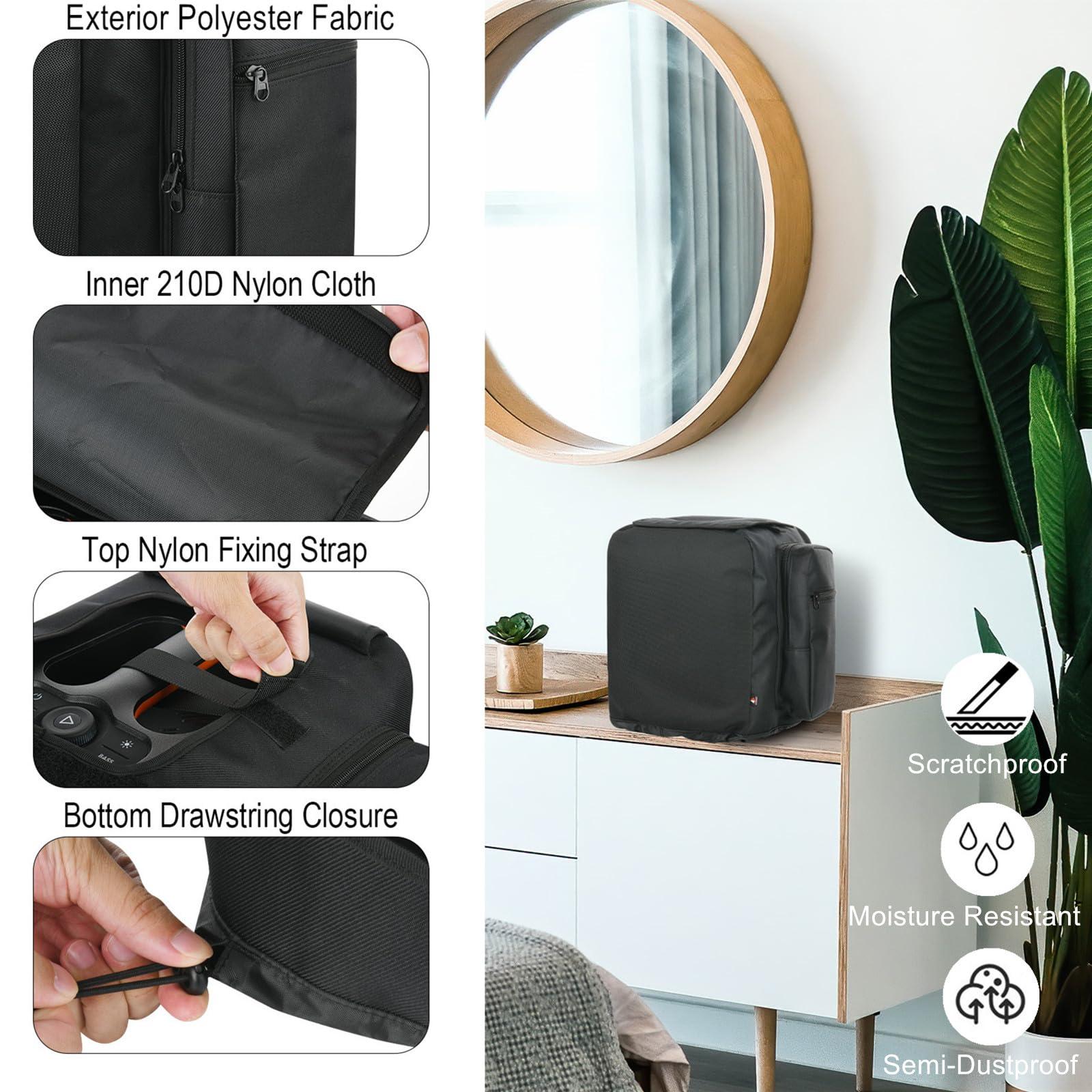 TXEsign Speaker Cover Protective Speaker Case for JBL PartyBox Encore Essential Party Speaker, Replacement Speaker Slip Cover with Side Microphone Storage Bag Accessories Bag - Image 3