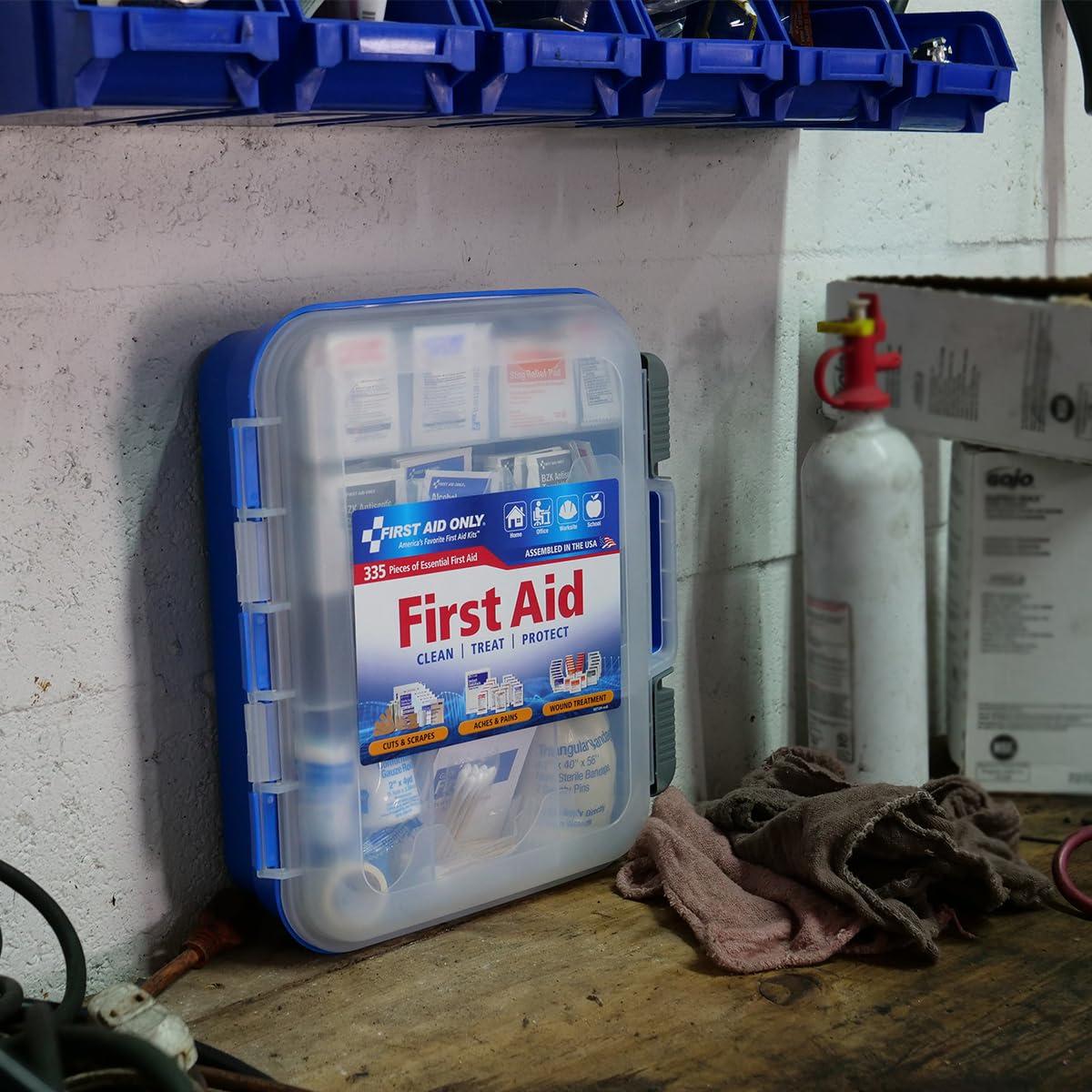 First Aid Only 91247 OSHA-Compliant First Aid Kit, All-Purpose 100-Person Emergency First Aid Kit for Business, Worksite, Home, and Car, 335 Pieces - Image 8