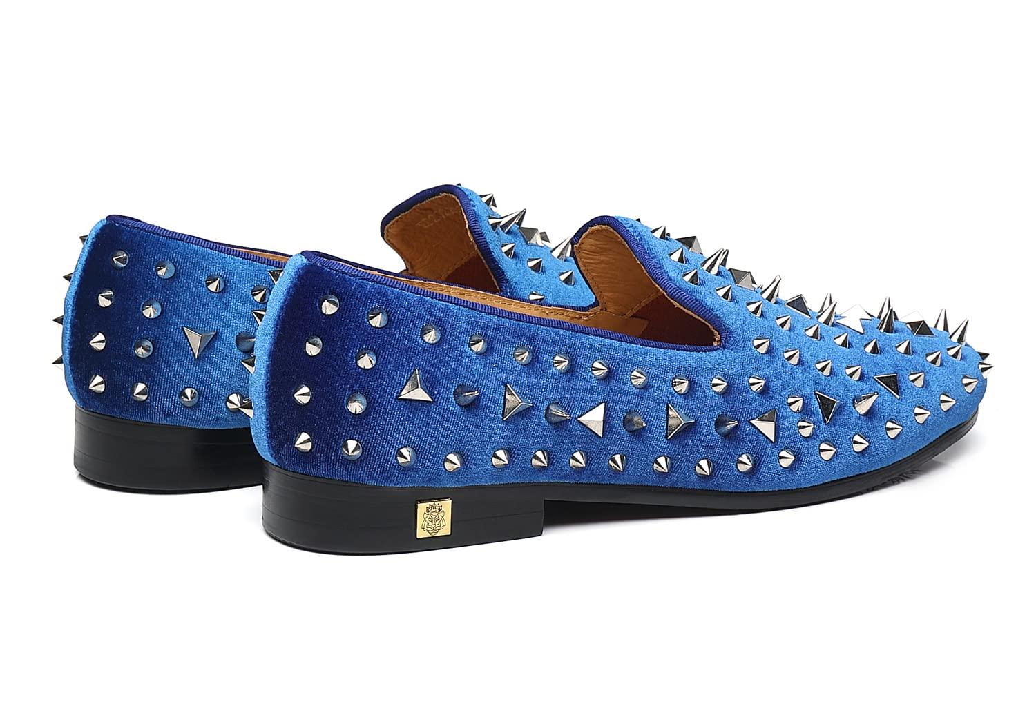 Erphpre Paul Men's Studded Loafers Spikes Rivets Luxury Dress Wedding Party Prom Shoes - Image 5