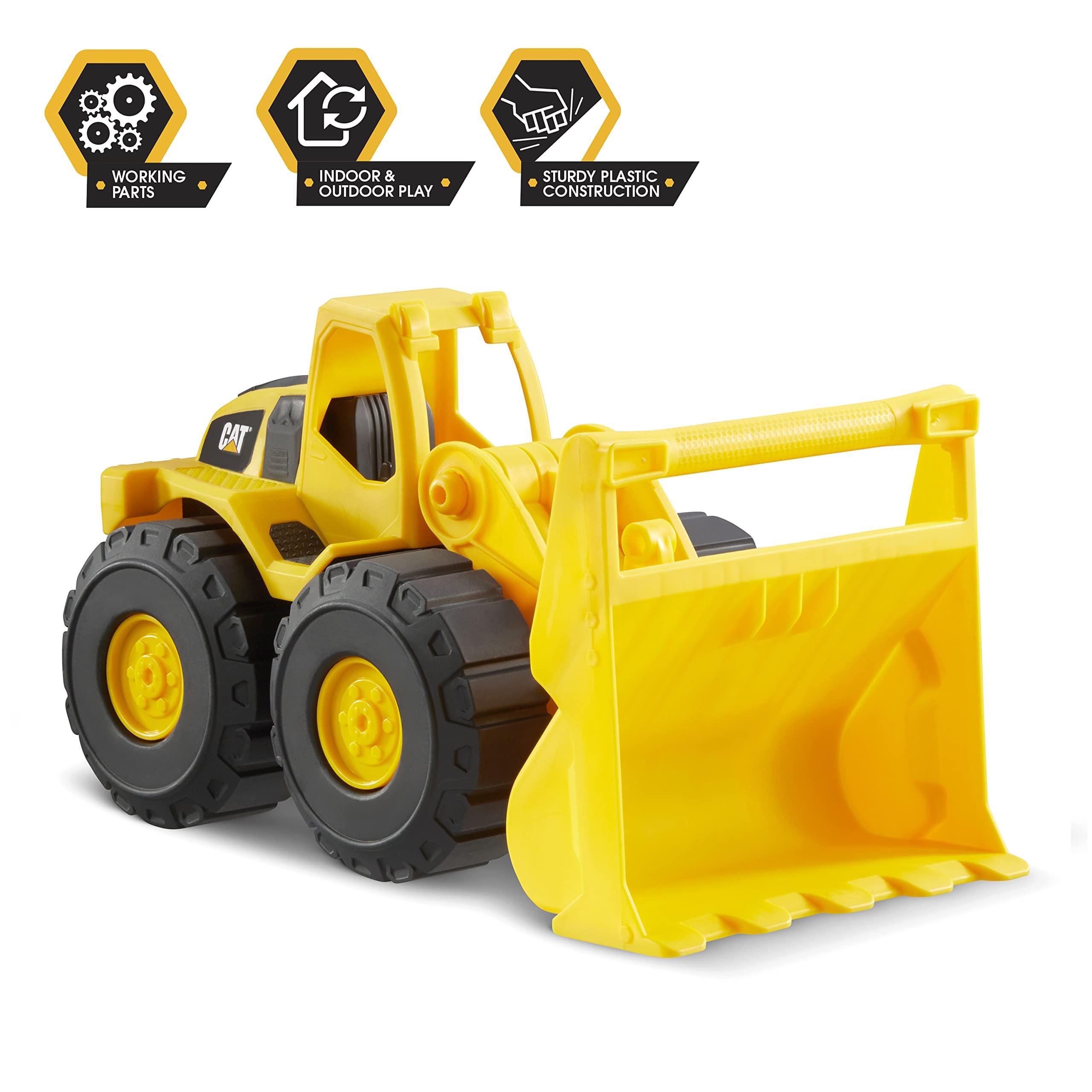 CAT Construction Toys, Construction Fleet 10" Front Loader Toy - Heavyâ€‘Duty Plastic, Working Bucket & Freeâ€‘Rolling Wheels, Indoor/Outdoor Sandbox Vehicle for Toddlers & Kids Agesâ€¯2â€¯+ - Image 7