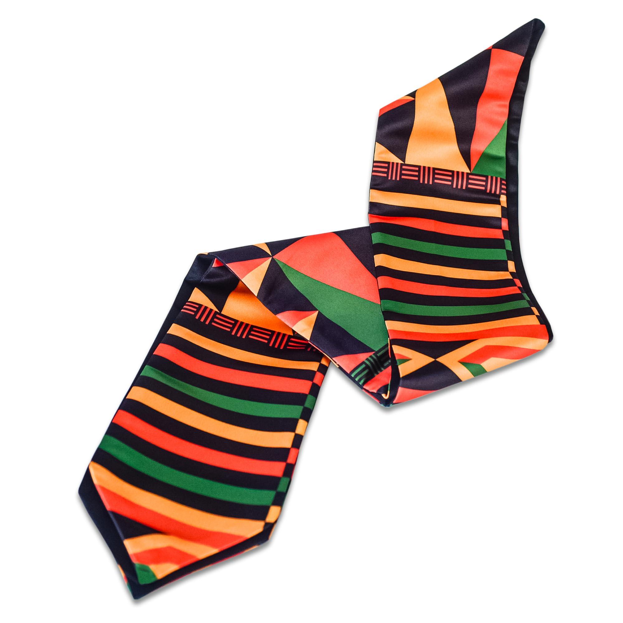 Adult Graduation Stole - Traditional African Kente Design | 60” Long Beautiful Satin Cloth - Image 3