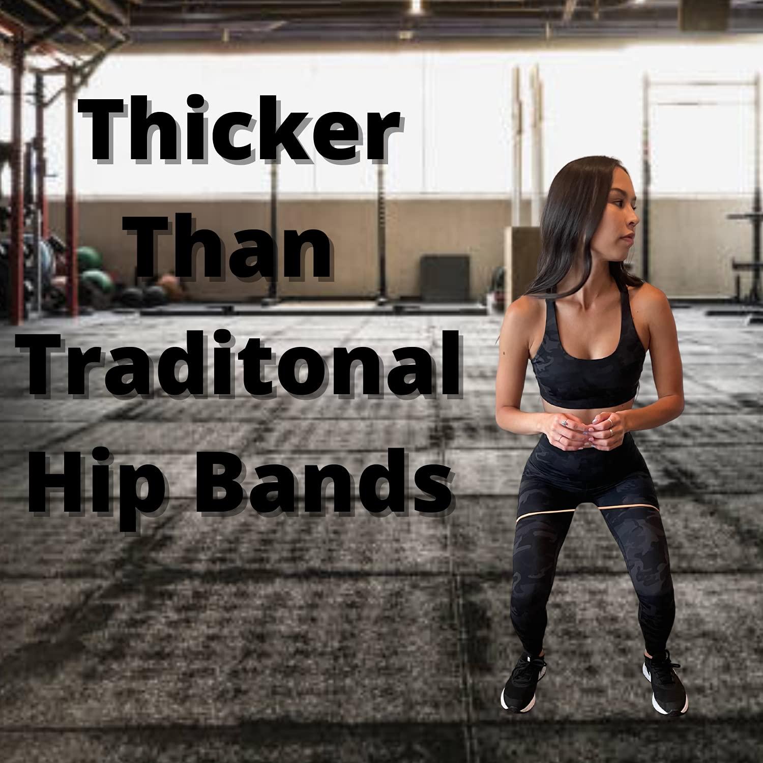 Rubberbanditz Extra Thick Booty Bands - for Glutes and Legs Workouts - Includes eGuide for Women - Mini Loop Exercise Band Engages HIPS, Thighs, Butt, and Abs - 5 Mini Resistance Band Sizes 5-100 lbs - Image 5