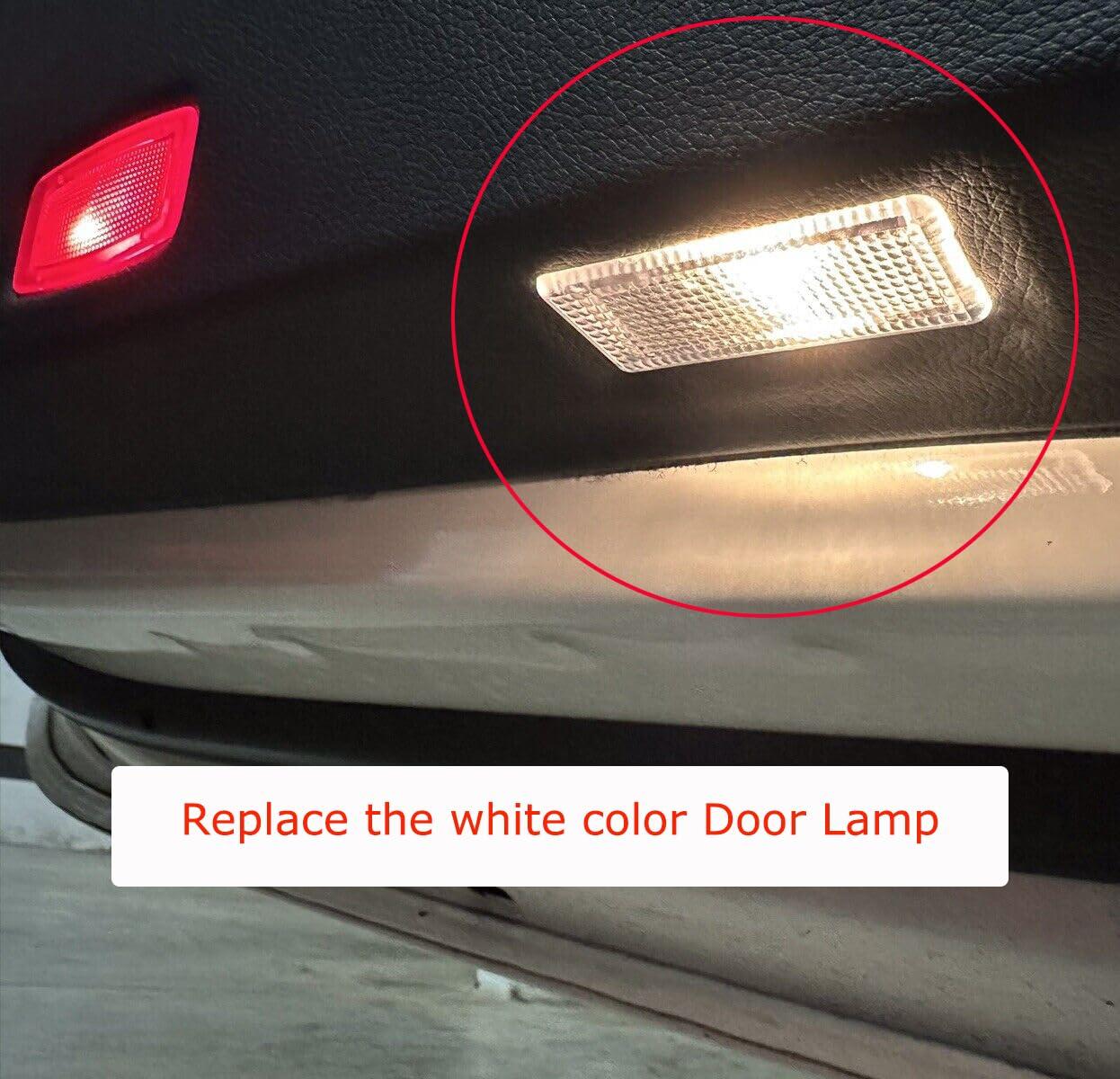 2-Pack Car LED Logo Projector AMG Puddle Door Lights for Mercedes-Benz CLA CLS C-Class E-Class Coupe 2011-2018, No Fade 4K-HD Auto Courtesy Welcome Lights - Image 4