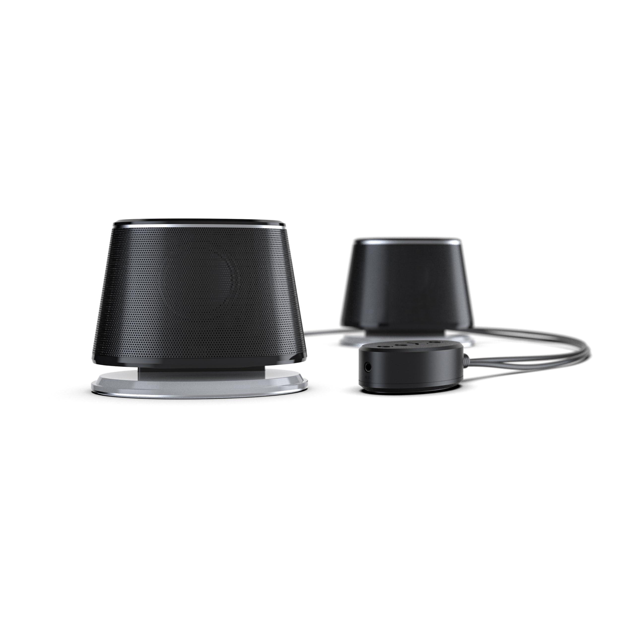 Amazon Basics Bluetooth Computer Speakers with USB 3.0 and Blue Lighting - Image 4