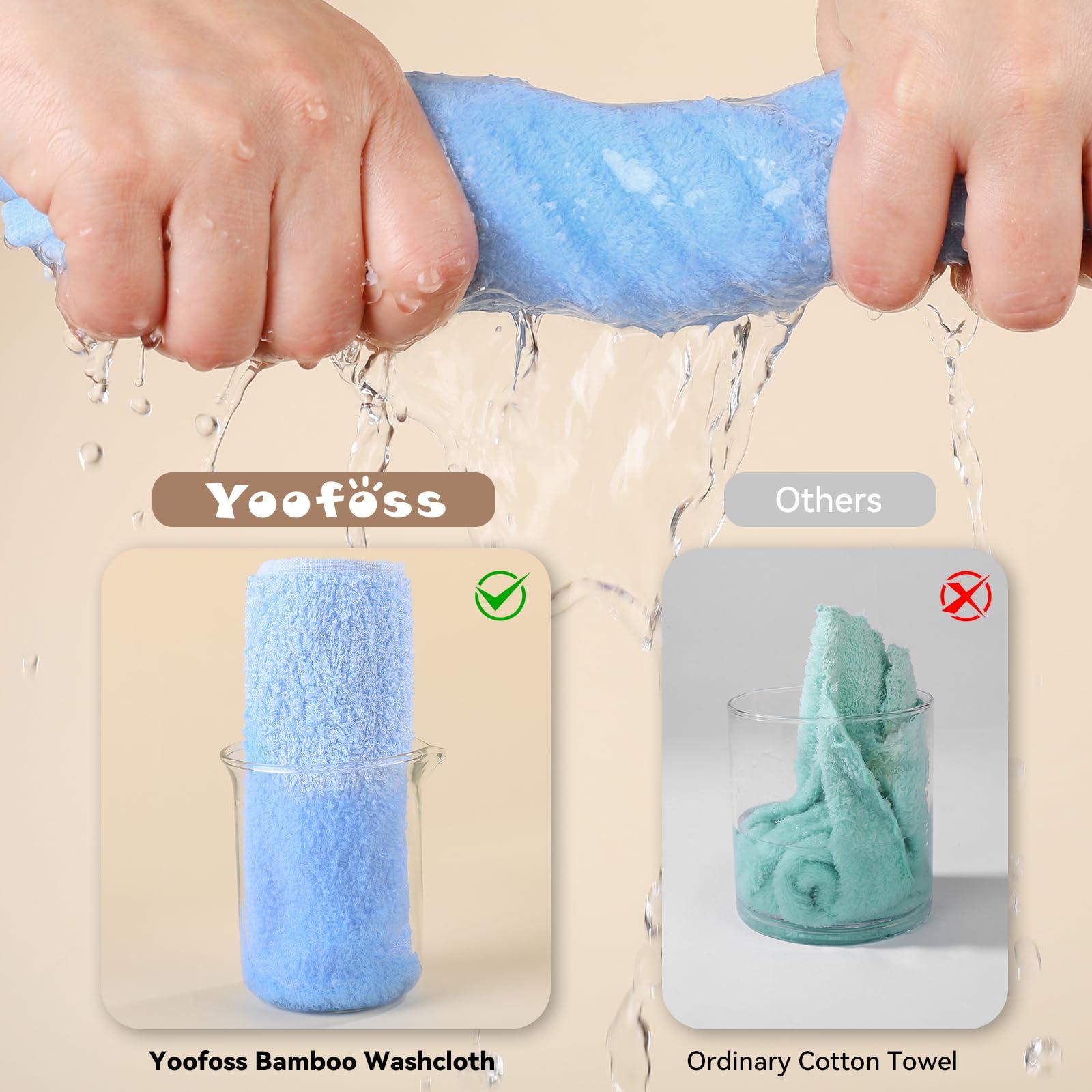 Yoofoss Luxury Washcloths Towel Set 10 Pack Baby Wash Cloth for Bathroom-Hotel-Spa-Kitchen Multi-Purpose Fingertip Towels & Face Cloths - Image 5