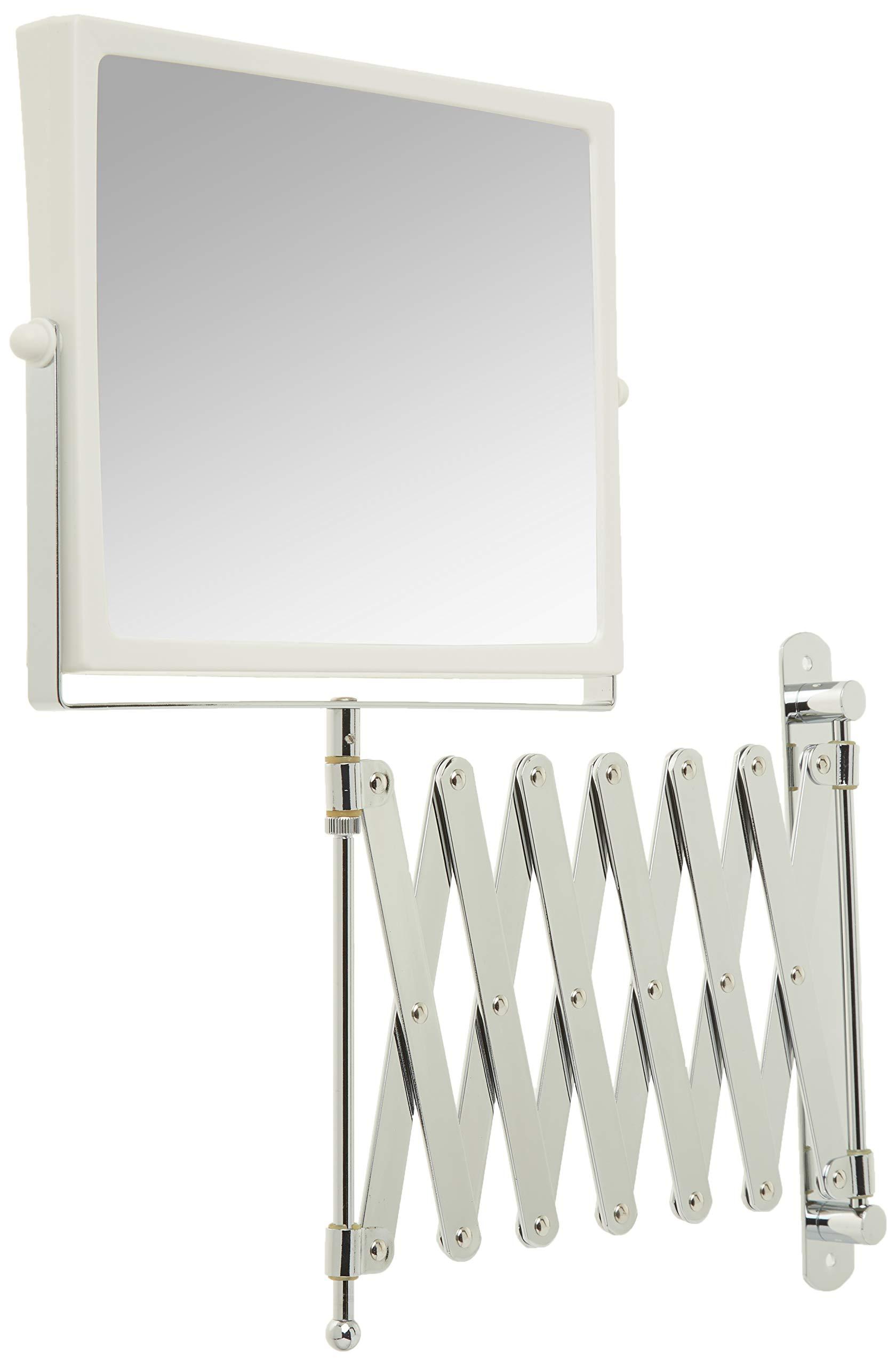 JERDON Two-Sided Swivel Wall Mount Mirror - Vanity Mirror with 5X Magnification & 30 inch Wall Extension - Model J2020C - Image 5