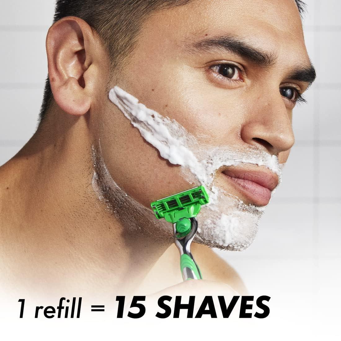 Gillette Mach3 Sensitive Mens Razor Blade Refills, 20 Count, Designed for Sensitive Skin - Image 3