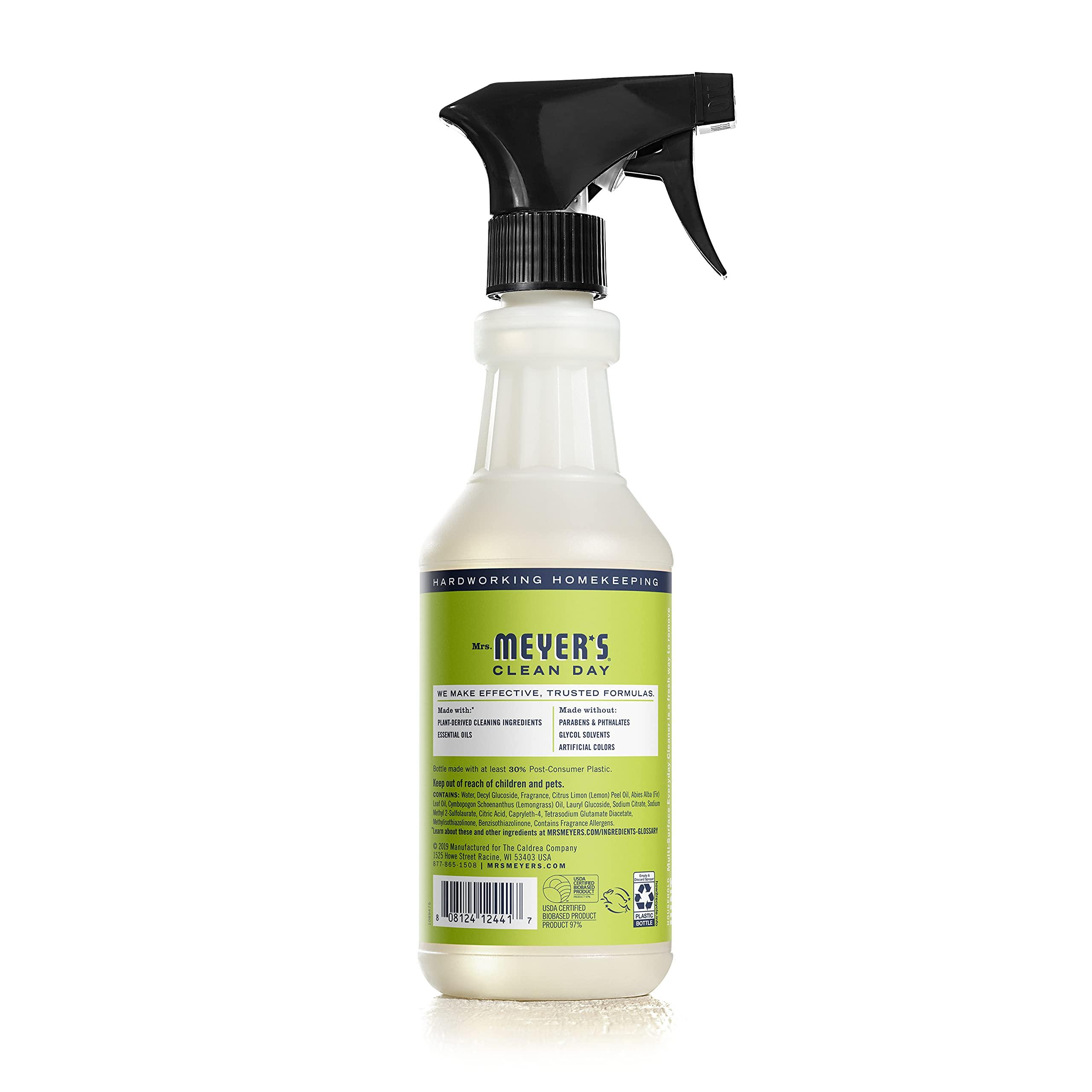 MRS. MEYER'S CLEAN DAY All-Purpose Cleaner Spray, Cruelty Free Formula, Lemon Verbena, 16 fl. oz - Pack of 3 - Image 2