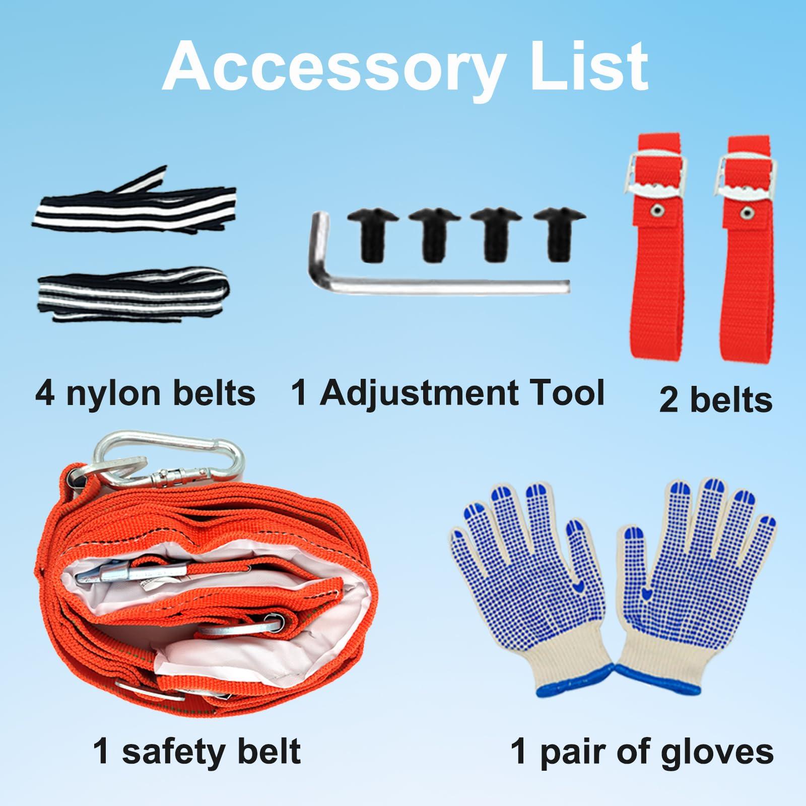 timiland Tree Climbing Spikes Set,Tree Climbing Gear，Rock Climbing Kit with Professional Accessories,Adjustable Length Design,Alloy Steel Pole,Hunting and Observation, for Climb,Fruit Picking - Image 6
