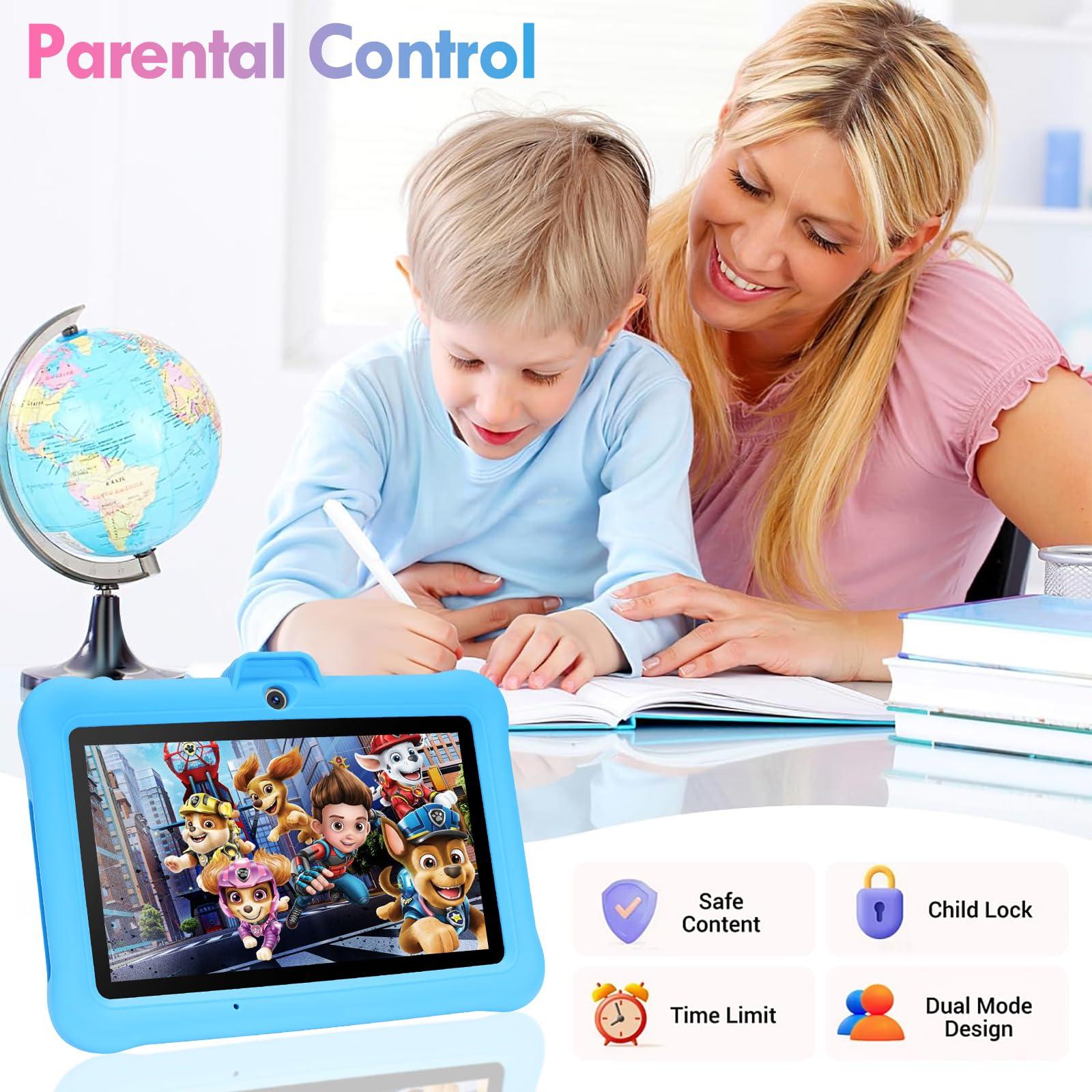 SUMTAB Kids Tablet 7 inch Android 13 Tablet for Kids (Ages 2-14), 8GB RAM 64GB ROM 128GB Expand,Software Pre-Installed, Bluetooth, WiFi,with Shockproof Case - Image 6