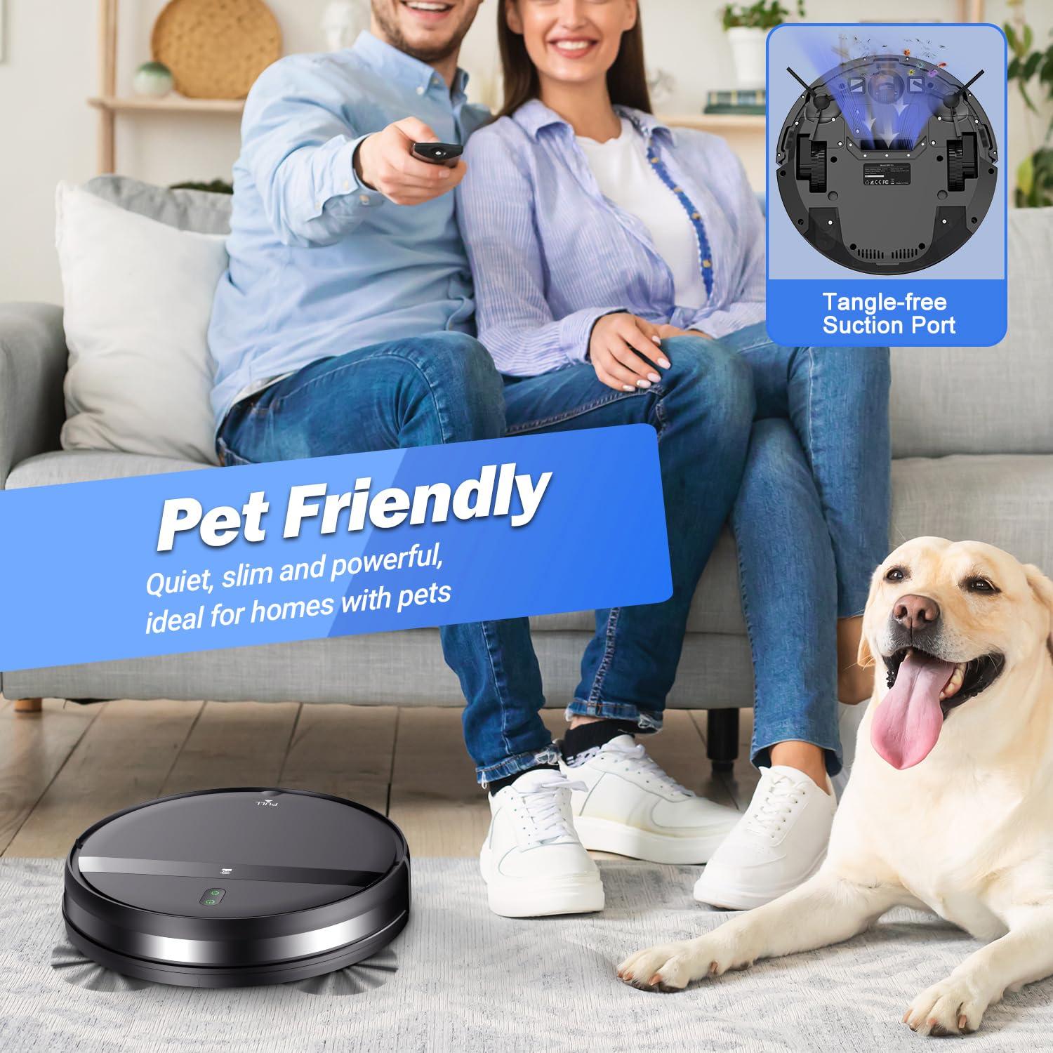 Kilgone Robot Vacuum and Mop Combo for Large Homes & Pet Hair – Smart App/Voice, 2300Pa Sucktion, 120Min Clean, Ultra-Thin 2.87" Design - Image 5