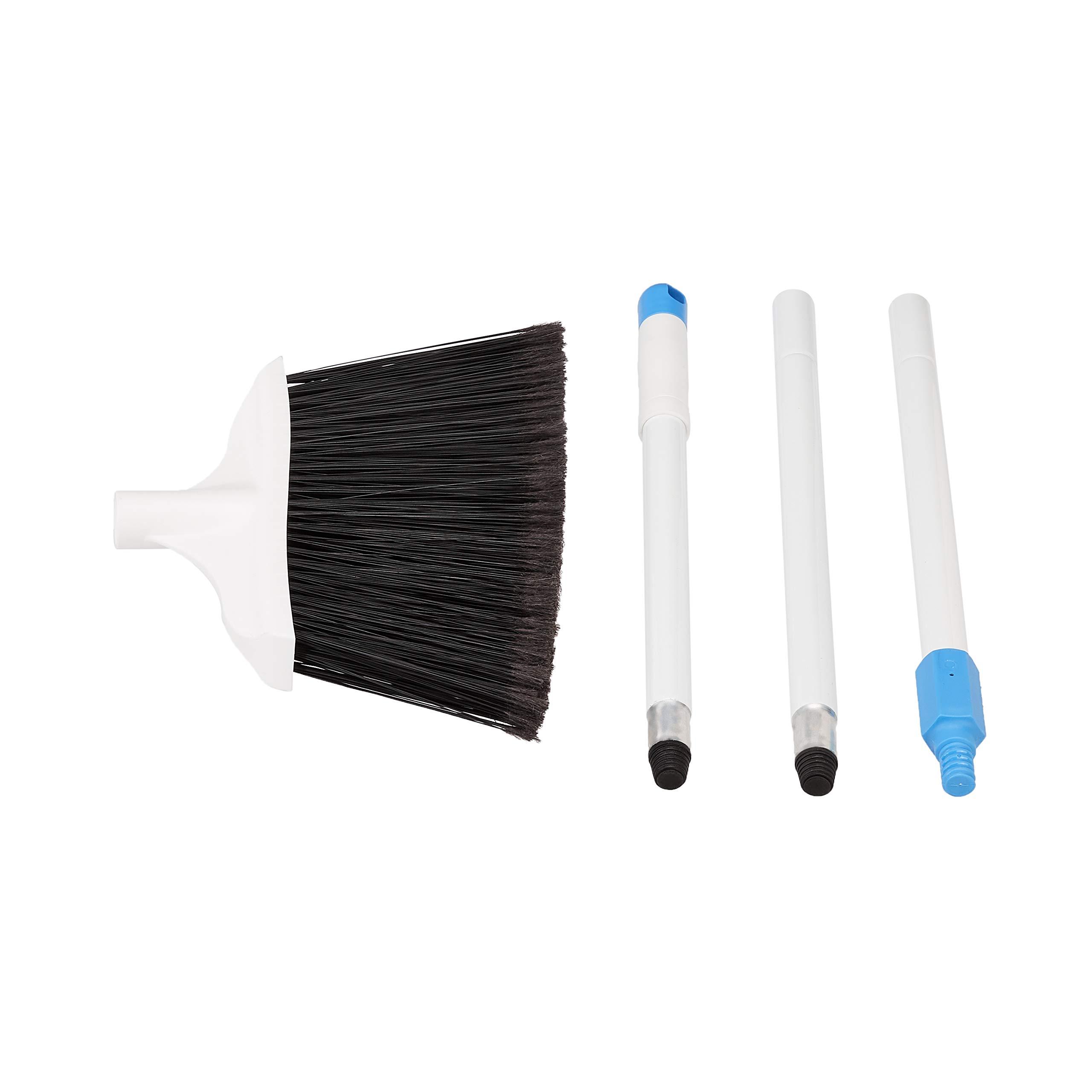Amazon Basics Heavy-Duty Broom, Blue and White - Image 5