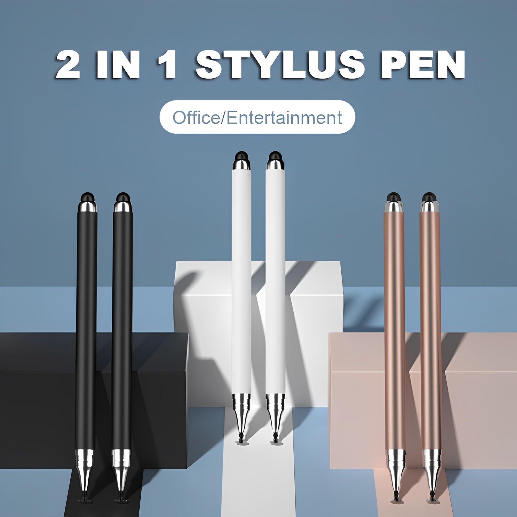 Dxlam 2-in-1 Stylus Pen for Touch Screen, 3pcs High Precision Universal Stylus Pen for iPad Compatible with Apple, iPhone, iPad, Android, Microsoft Tablets, Phones - Image 2