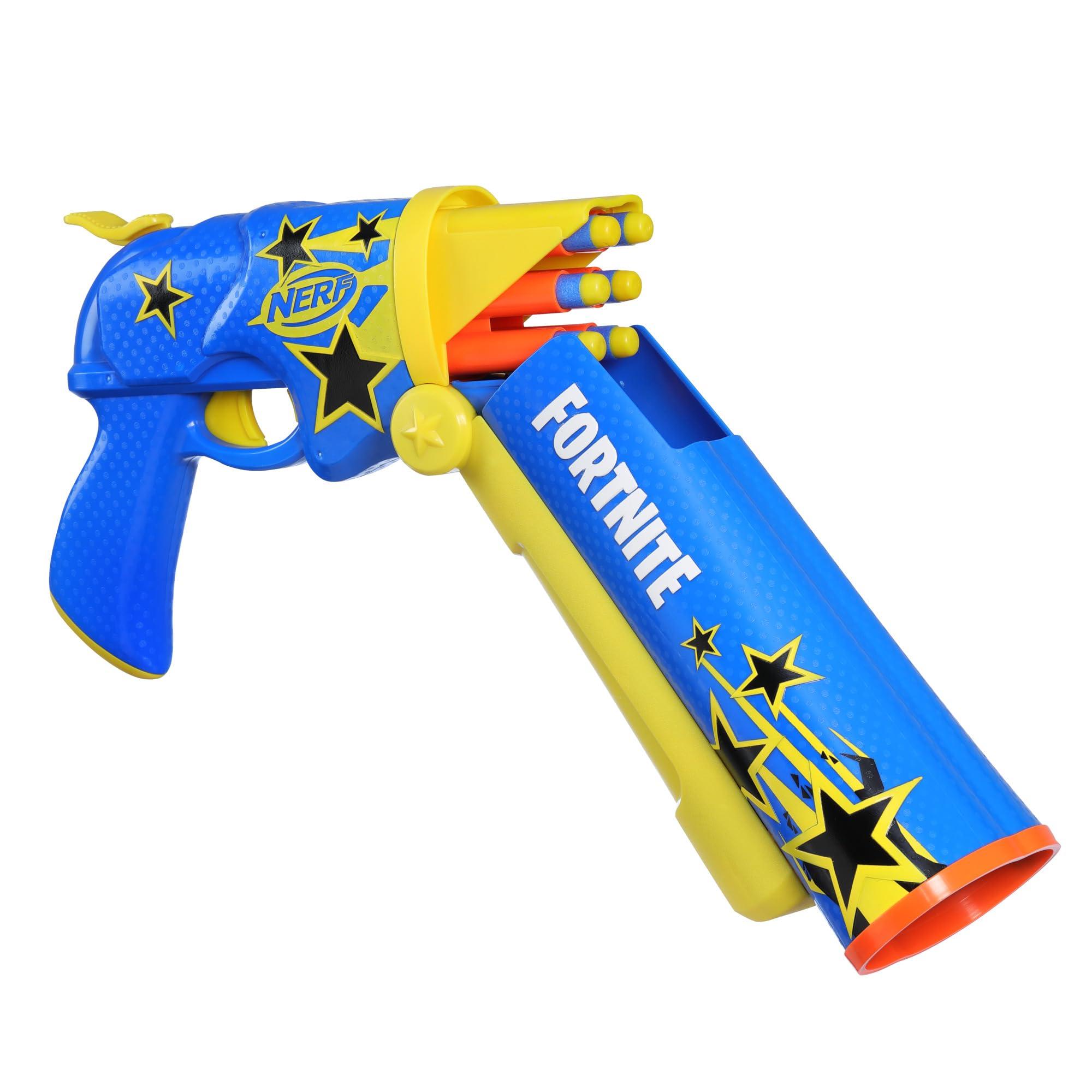 Nerf Fortnite Half Tone Hero Blaster, Bonus Code to Unlock Half Tone Hero Wrap in The Game, Break Open Loading, 12 Nerf Elite Darts, Fortnite Gifts (Amazon Exclusive) - Image 13