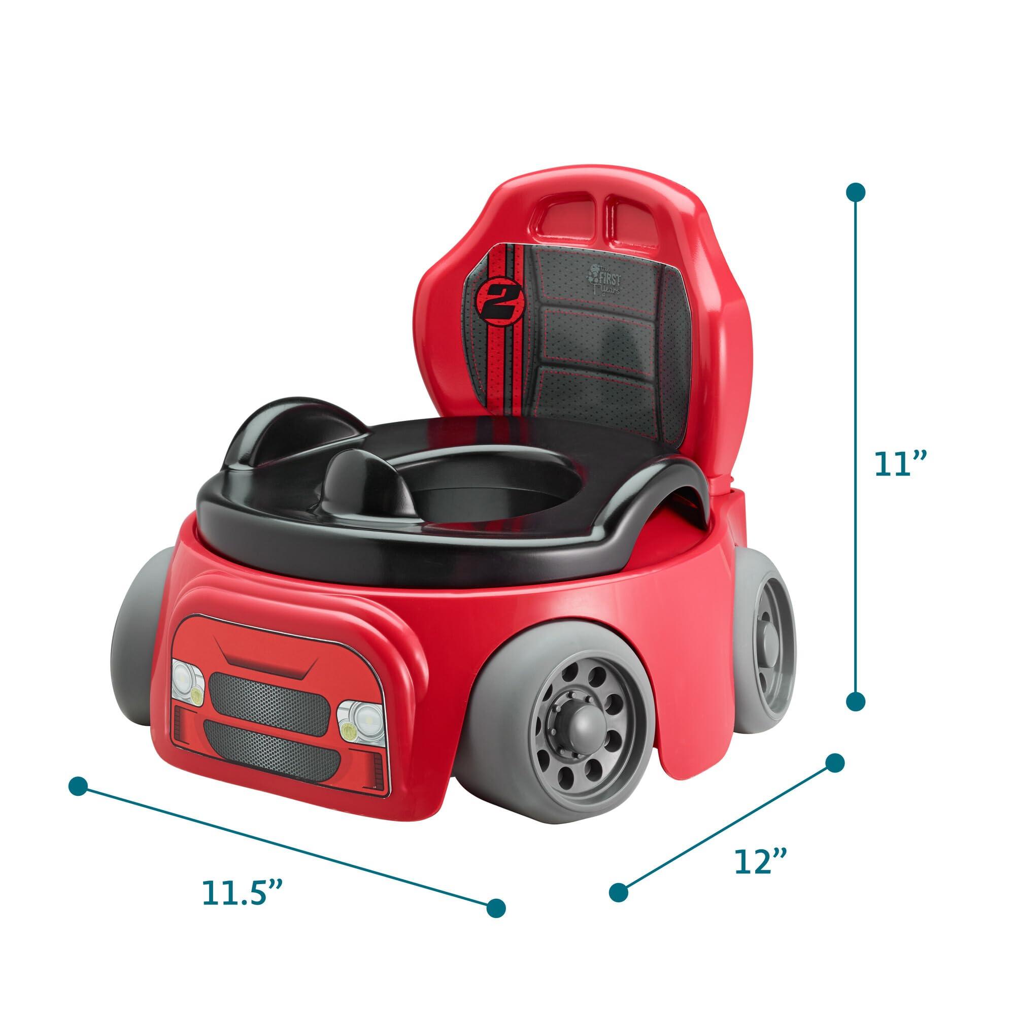 The First Years Training Wheels Racer Potty Training Toilet - Race Car Training Potty - Includes Detachable Toddler Toilet Seat and Kids Potty - Ages 18 Months and Up - Image 3