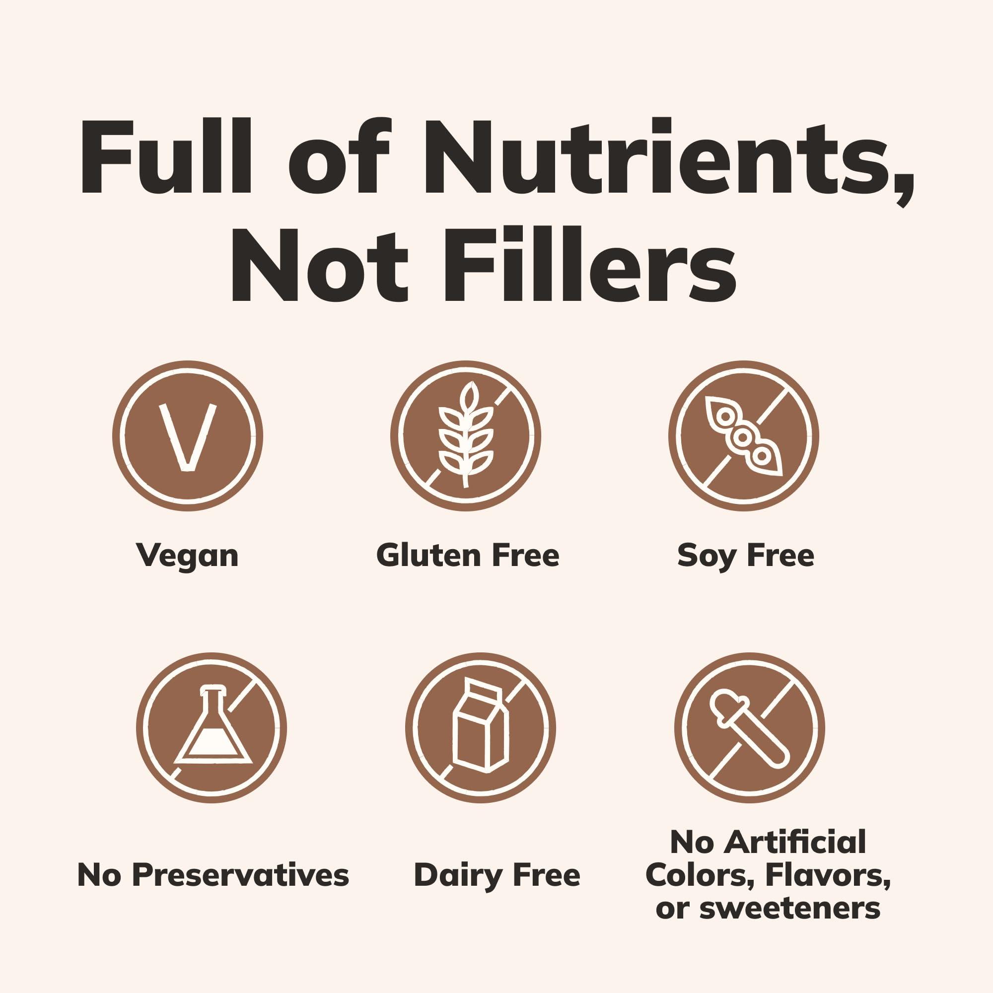 Ka’Chava All-In-One Nutrition Shake Blend, Chocolate, 15 Servings, 85+ Superfoods & Nutrients, Meal Replacement, Greens Plant-Based Superfood Powder Protein Drink, Digestive Enzymes & Probiotics, Vegan Dairy Gluten Free - Image 7