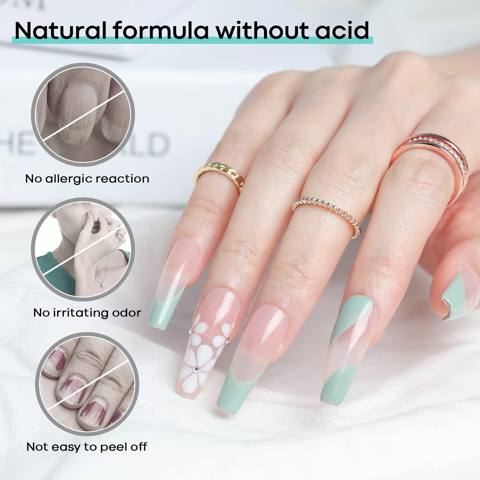 modelones 15 ml Nail Dehydrator and Primer, Acid Free Base Coat Natural Prep Dehydrate & Bond Primer Kit, Hema-Free Acrylic Nail Supplies - Image 6