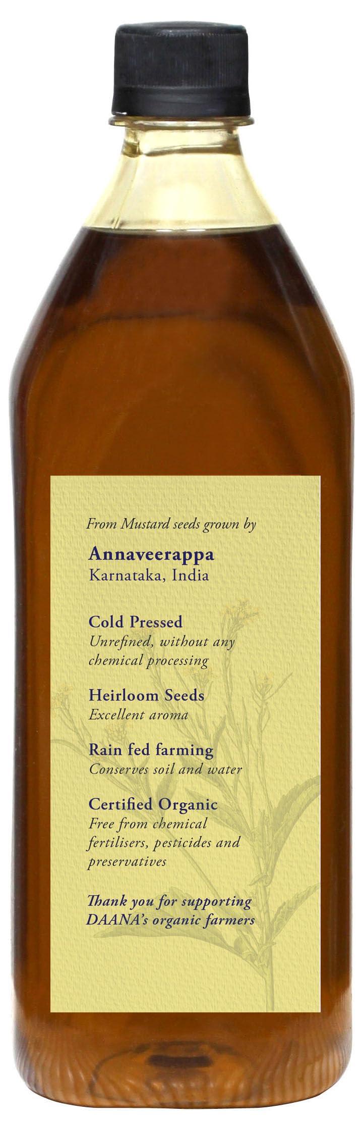 DAANA Mustard Oil for Skin: Certified USDA Organic, Extra Virgin, Cold Pressed (Fl Oz) - Image 4