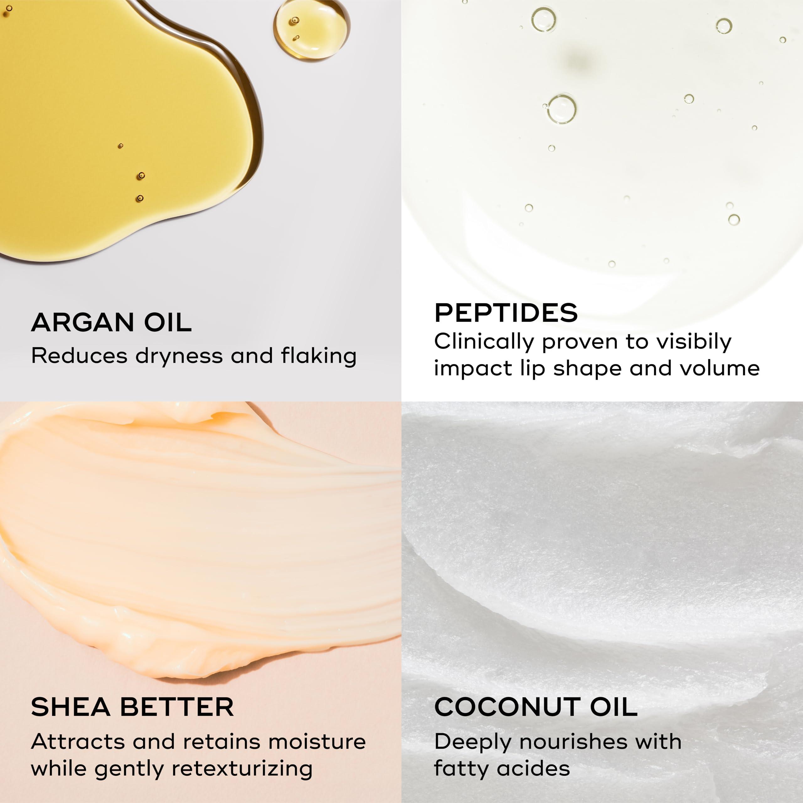 EVER SMOOTH Peptide Lip Therapy Collagen Balm with Coconut, Argan, Camellia Oils - PETAL (Soft, Neutral Pink) - Image 5