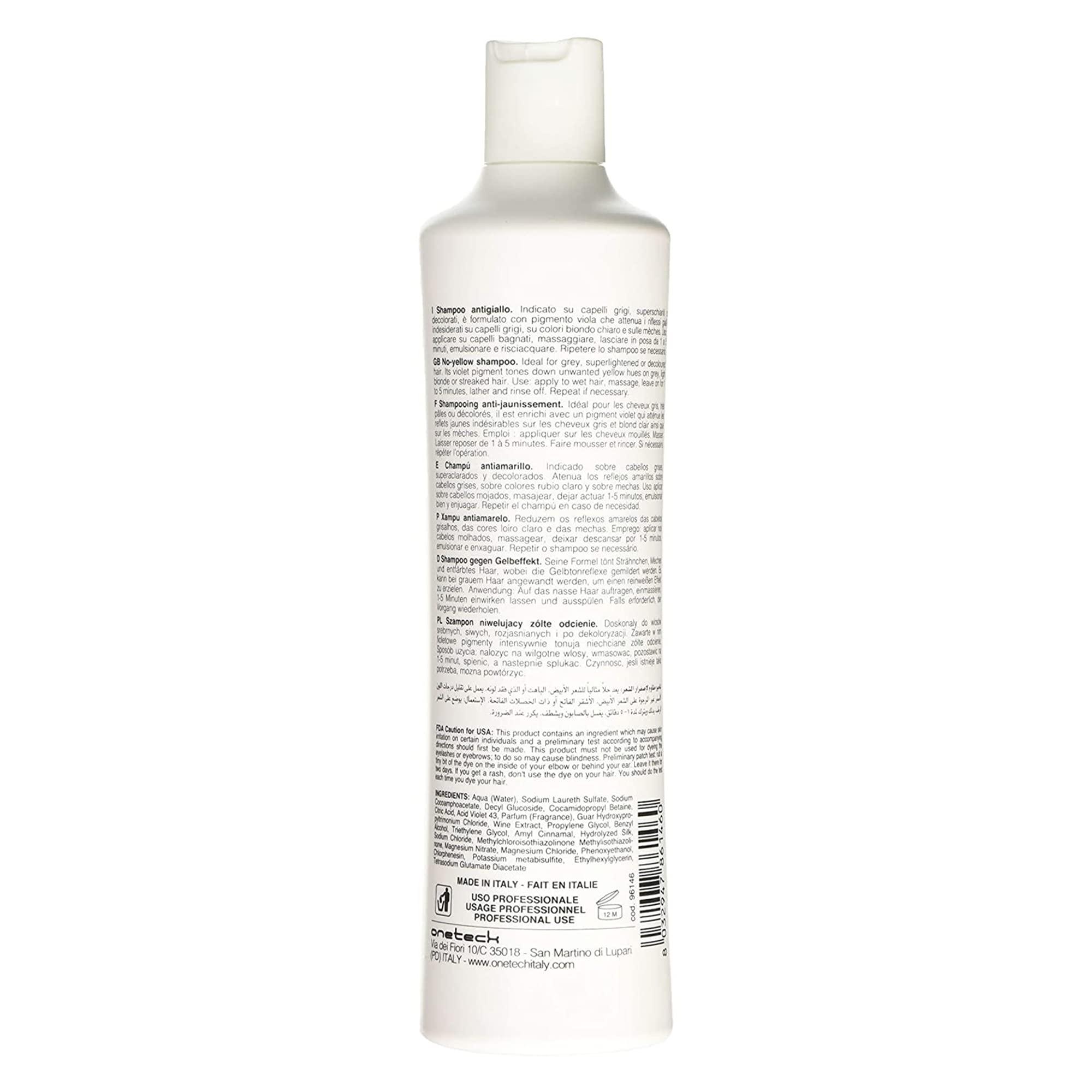 Fanola No Yellow Shampoo & Mask 11.8 oz / 2pk - Purple Anti-Brass Toner for Blonde, Silver, Gray & Highlighted Hair - Color Depositing Mask to Remove Brassiness from Bleached Locks - Image 2