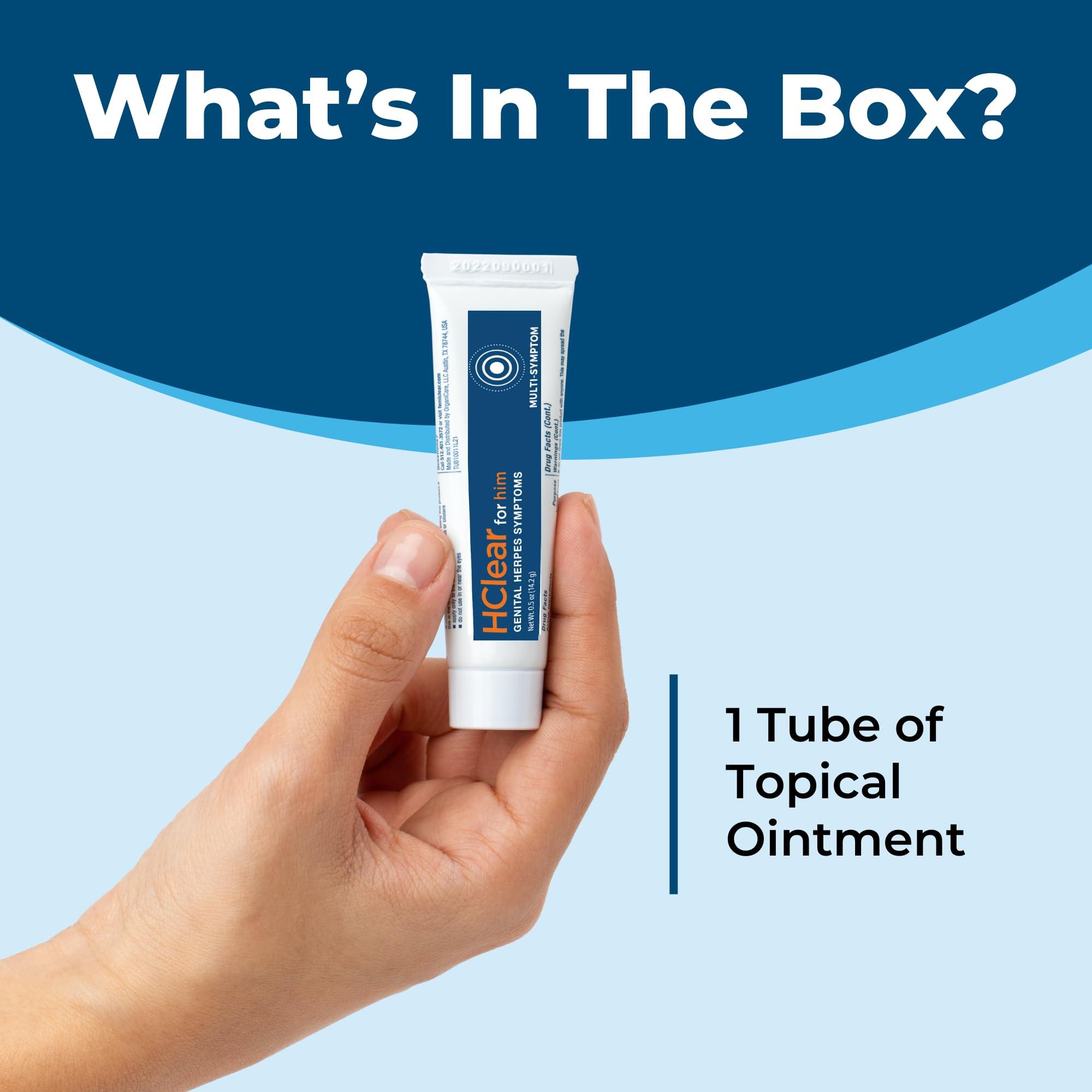 HClear for him by FemiClear - Topical Ointment - Formulated with All-Natural and Organic Ingredients - Fast-Acting Relief - Manufactured in The USA - (0.5 Oz Tube) - Image 7