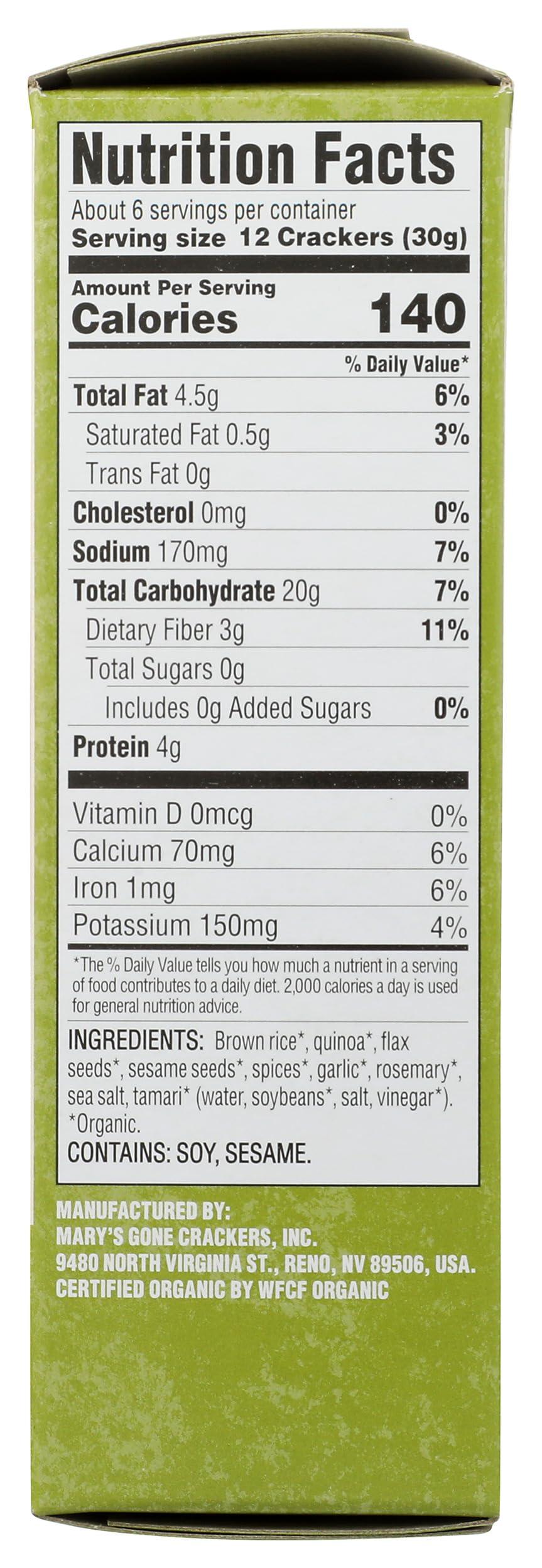 Mary's Gone Crackers, Herb, 6.5 Ounce - Image 2