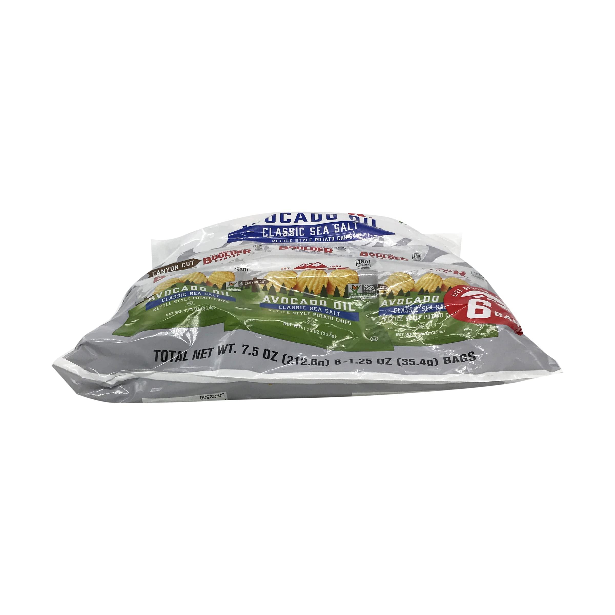 Boulder Canyon Avocado Oil Sea Salt Potato Chips 6 Count, 1.25 OZ - Image 7