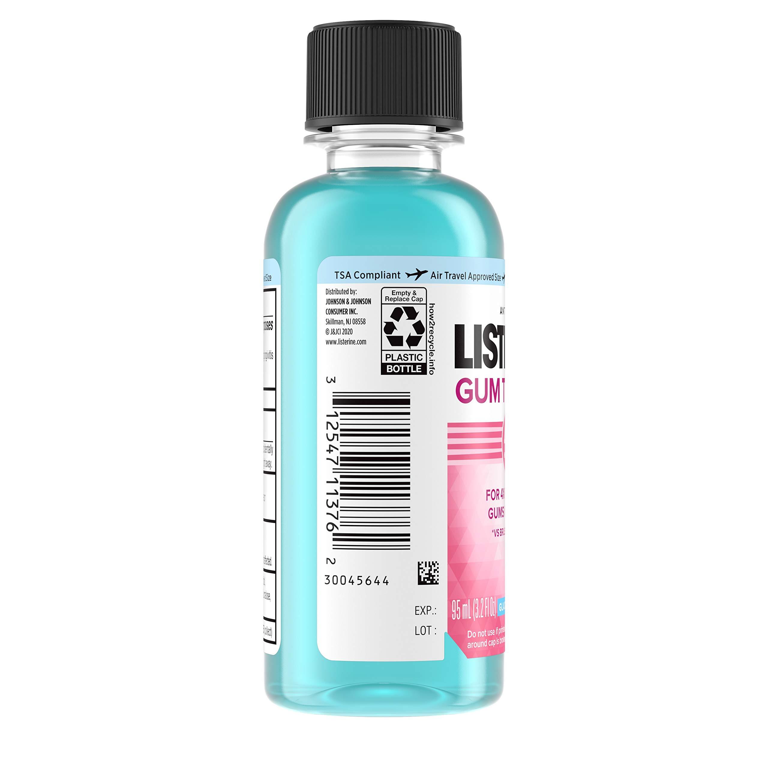 Listerine Gum Therapy Anti-Plaque & Gingivitis Travel Mouthwash, Glacier Mint, 95 mL 1 ea - Image 3