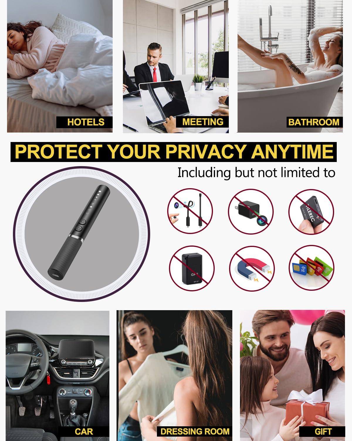 Hidden Camera Detectors, Spy Camera Finder, Hidde GPS Tracking Device Listening Recording Device Detector, Hidden Bug Sweeper and Camera Detector for Travel Hotel Car (Medium) - Image 6