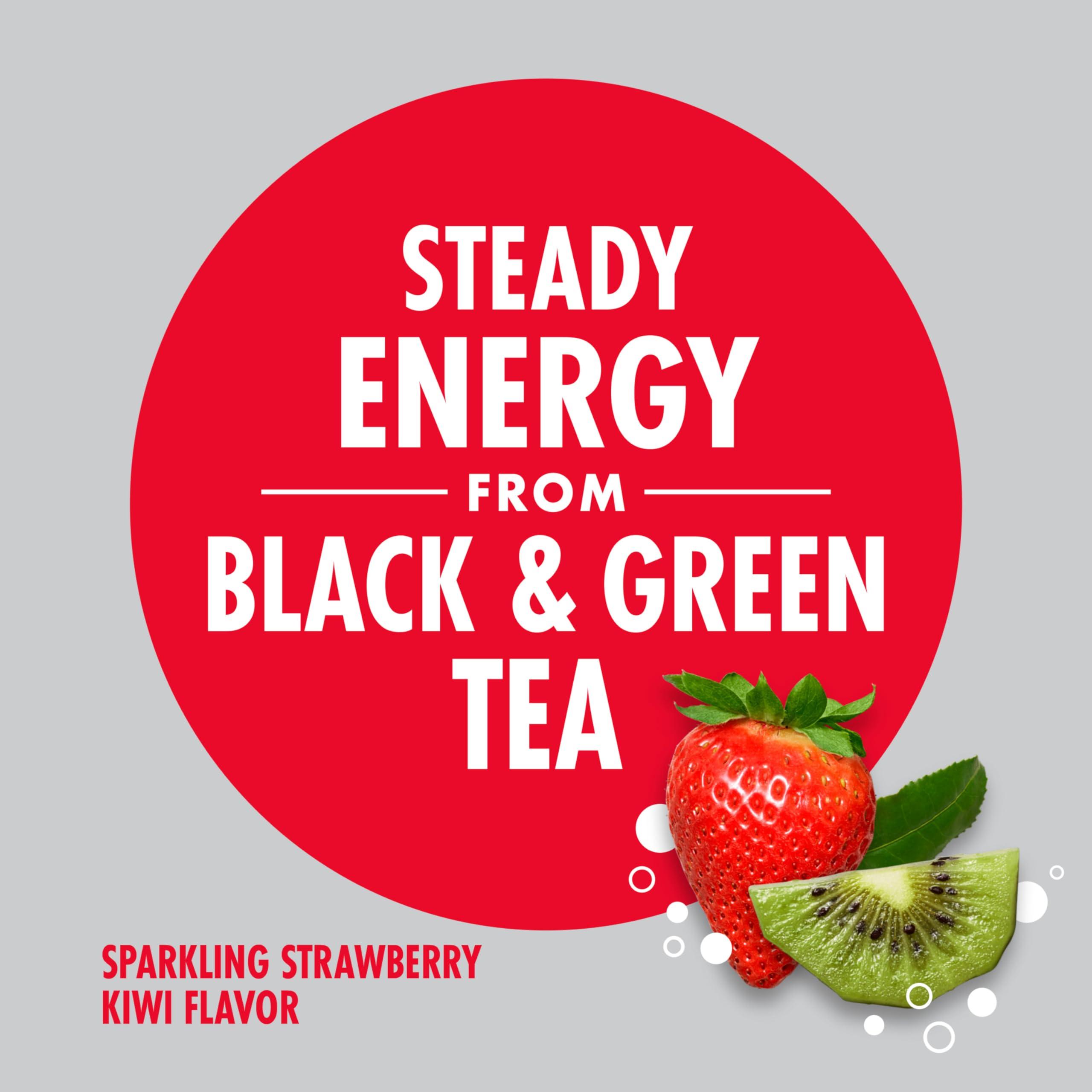 V8 +SPARKLING ENERGY Strawberry Kiwi Energy Drink, Made With Real Vegetable And Fruit Juices, 11.5 FL OZ Can (Pack Of 12) - Image 4