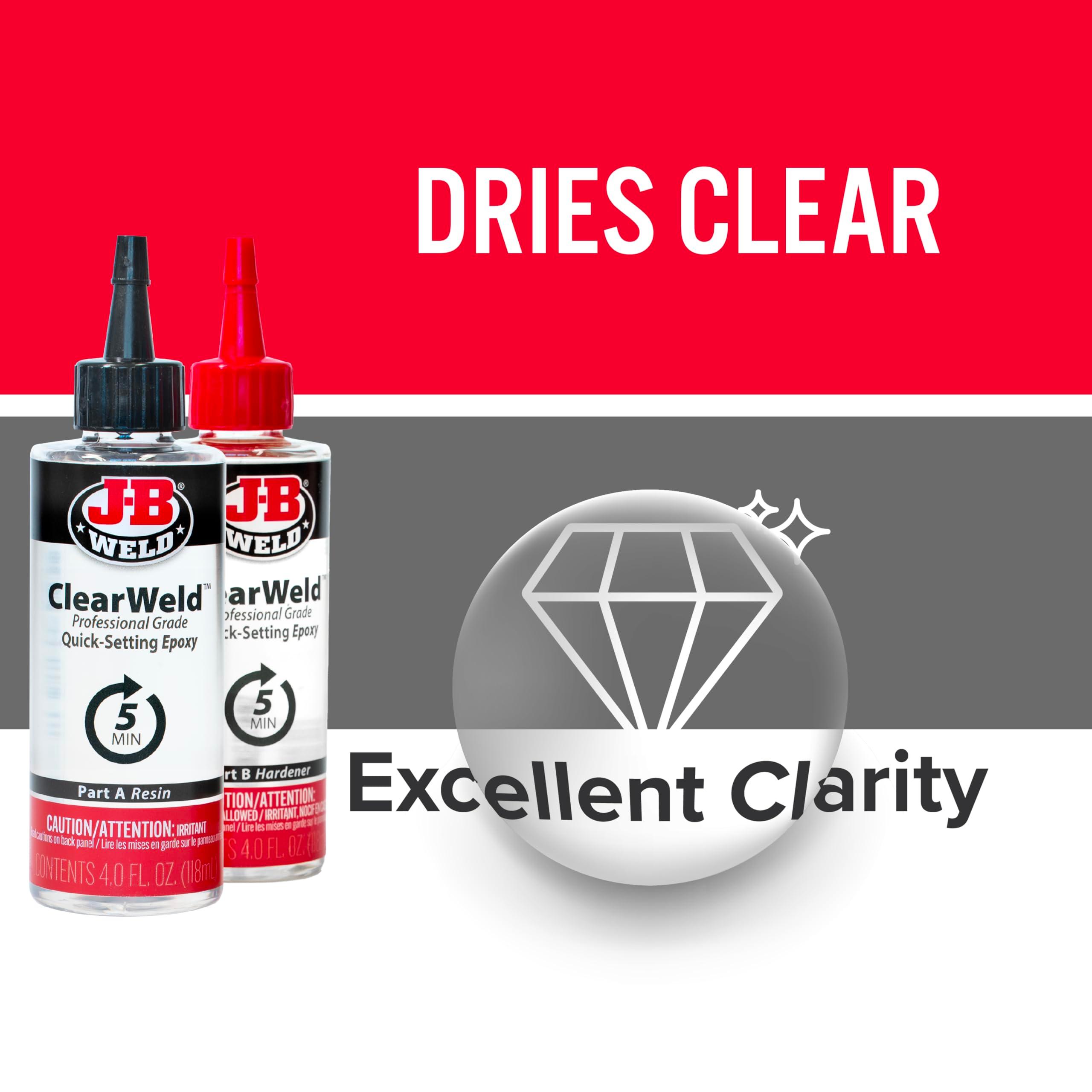 J-B Weld Pro Size ClearWeld 5 Minute Set Epoxy - Image 5