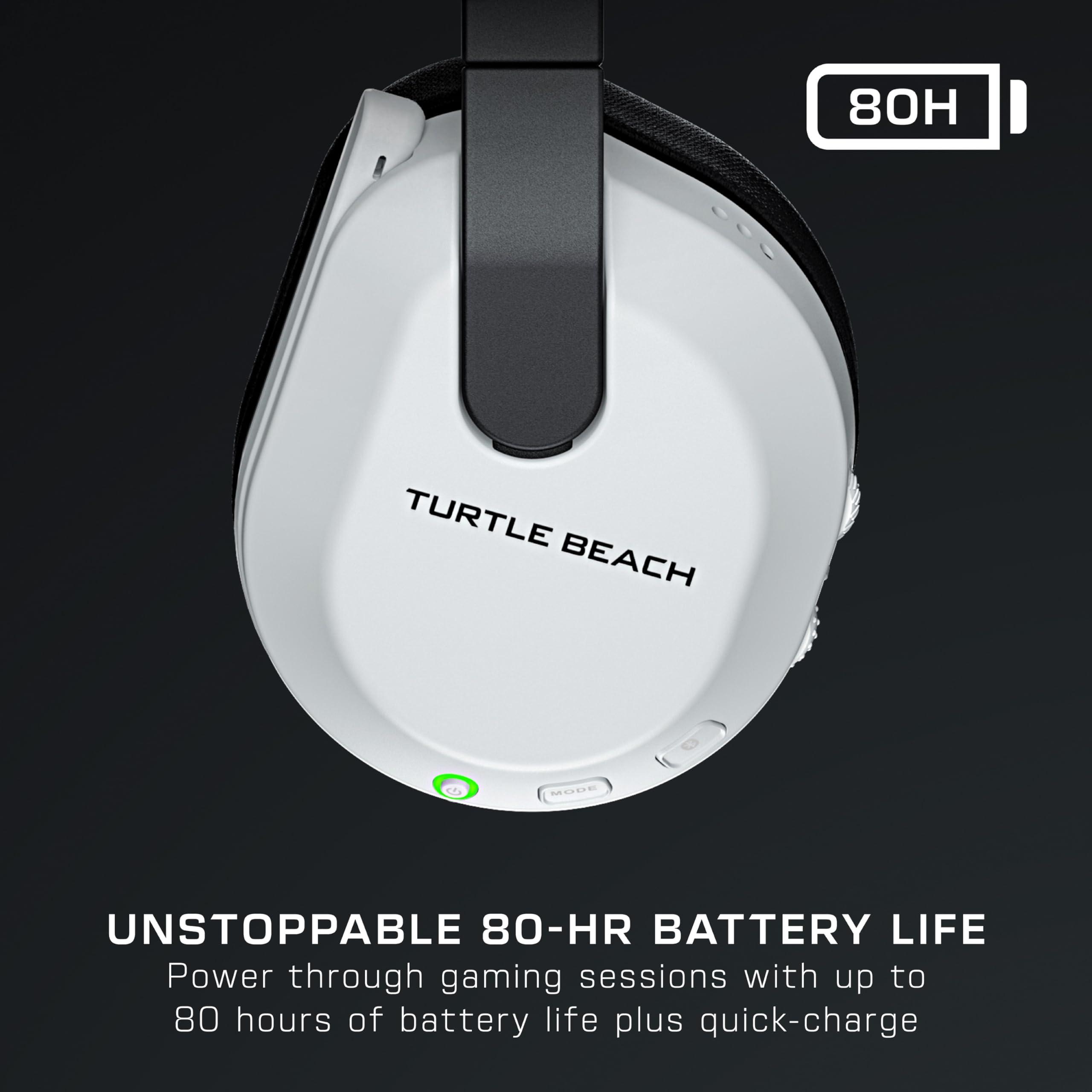 Turtle Beach Stealth 600 Wireless Multiplatform Amplified Gaming Headset for Xbox Series X|S, Xbox One, PC, PS5, PS4, & Mobile – Bluetooth, 80-Hr Battery, Noise-Cancelling Mic – White - Image 4