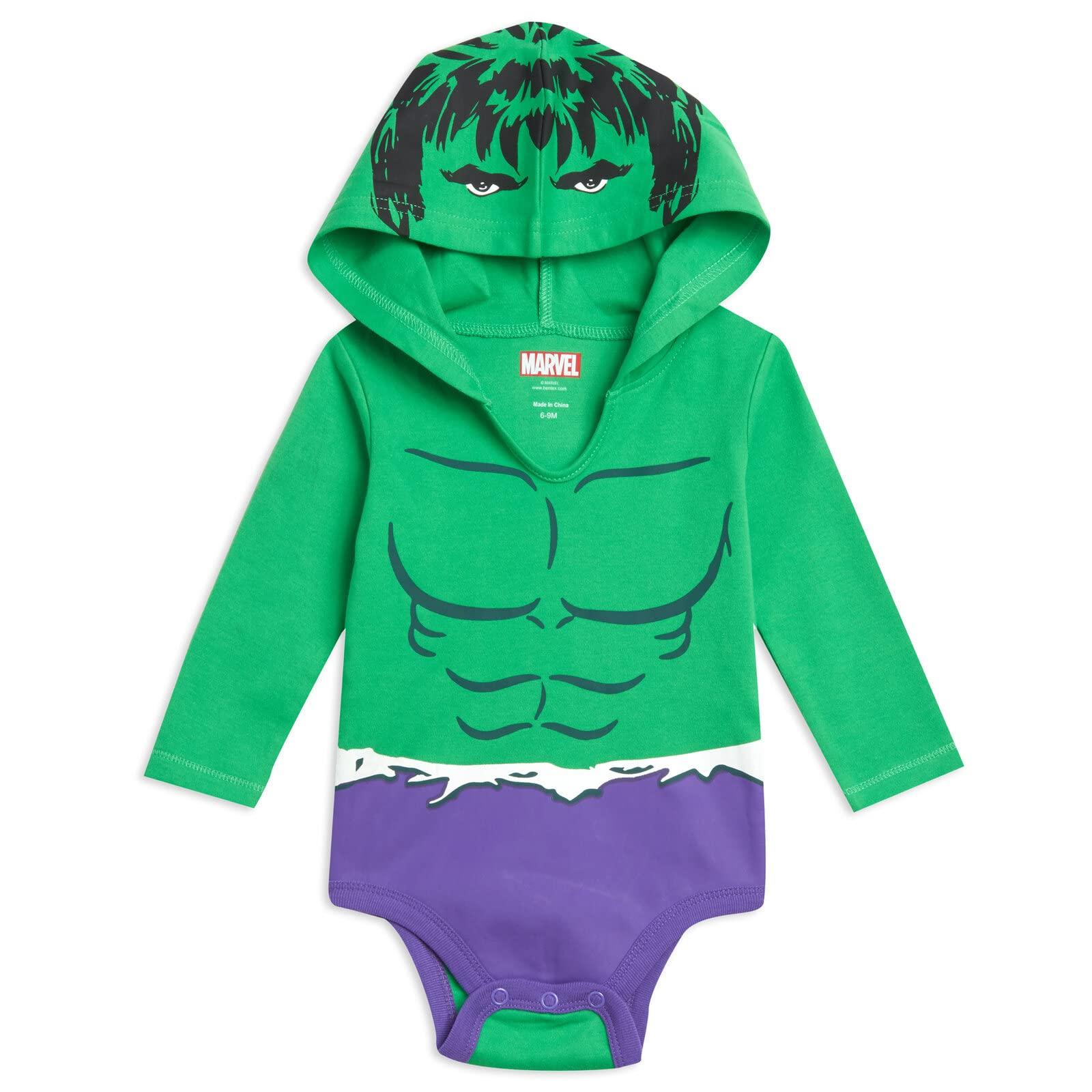 Marvel Avengers Hulk Captain America Spider-Man Baby 3 Pack Cosplay Bodysuits Newborn to Infant - Image 4