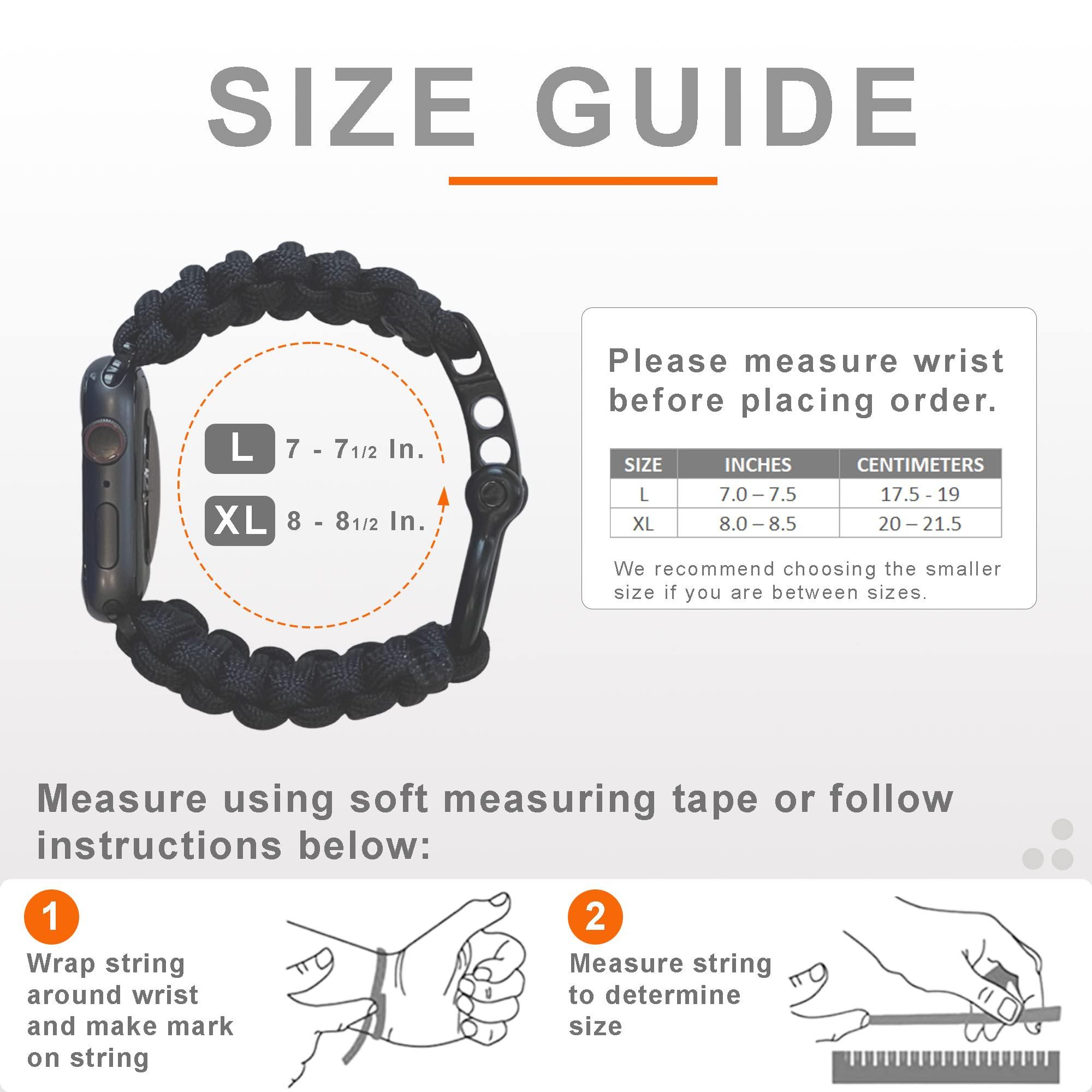 Savior Survival Gear Paracord 20mm/22mm Watch Band with Quick Release - Men & Women - Strap Compatible with Various Smart Watches, including Galaxy (some), S3 Classic, and Fenix 5 - Image 3