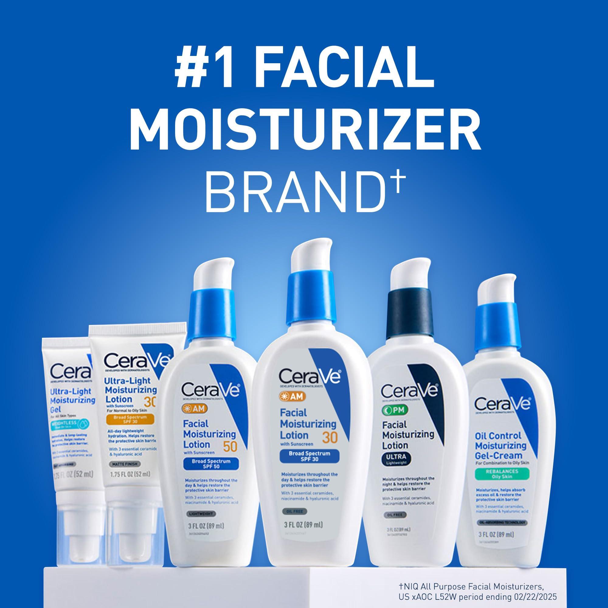 CeraVe Oil Control Moisturizing Gel-Cream, Face Moisturizer for Oily Skin, Niacinamide, Hyaluronic Acid & Oil Absorbing Technology To Rebalance Oily Skin, Non-Comedogenic, Fragrance Free & Oil-Free - Image 8