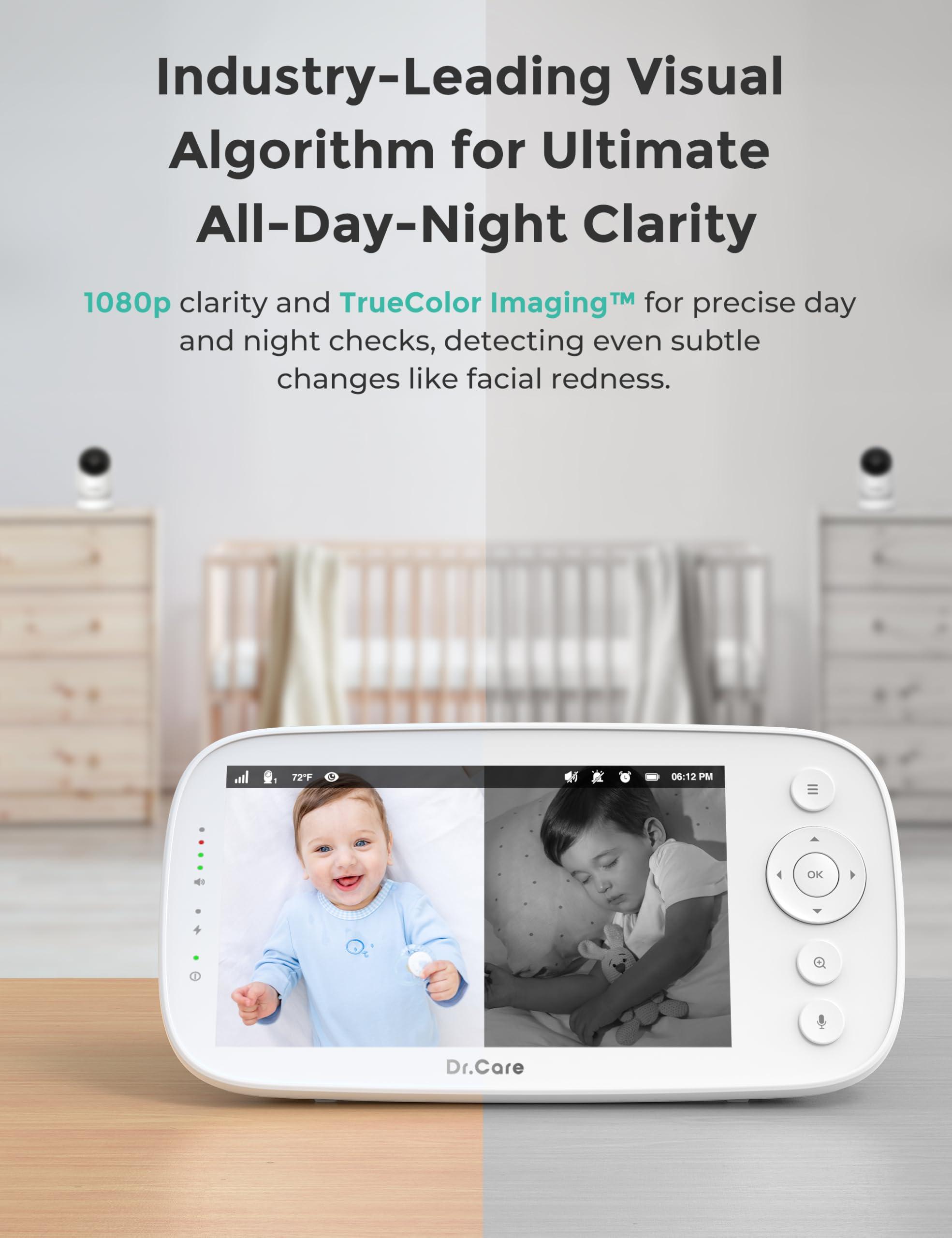 Dr.Care Add-on Baby Camera NovaView/VAVA Baby Monitor, Night Vision, Real-Time/VOX, 2X/4X Zoom, Pan & Tilt, 1000ft - Image 3