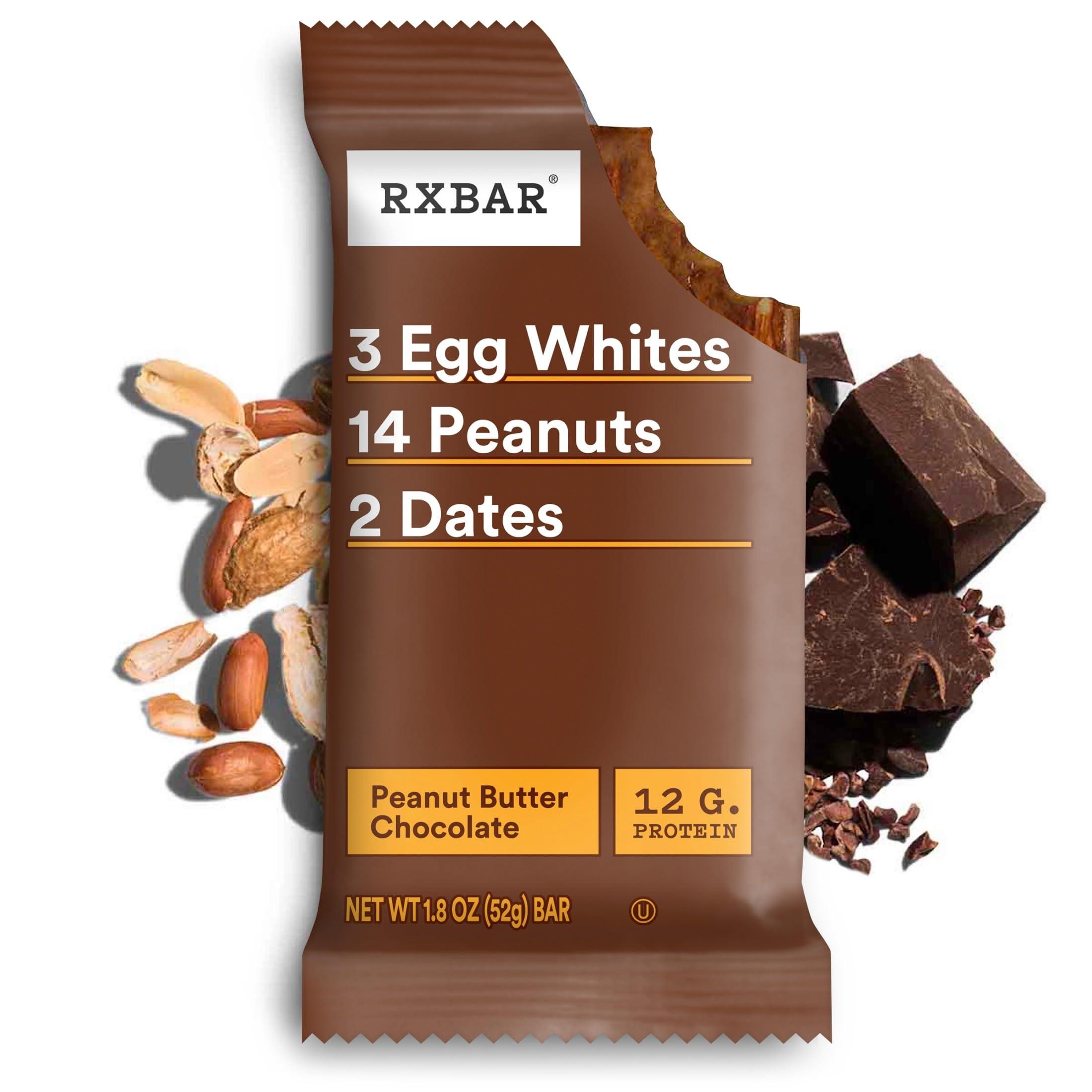 RXBAR Protein Bars, Protein Snack, Snack Bars, Peanut Butter Chocolate, 22oz Box (12 Bars) - Image 6
