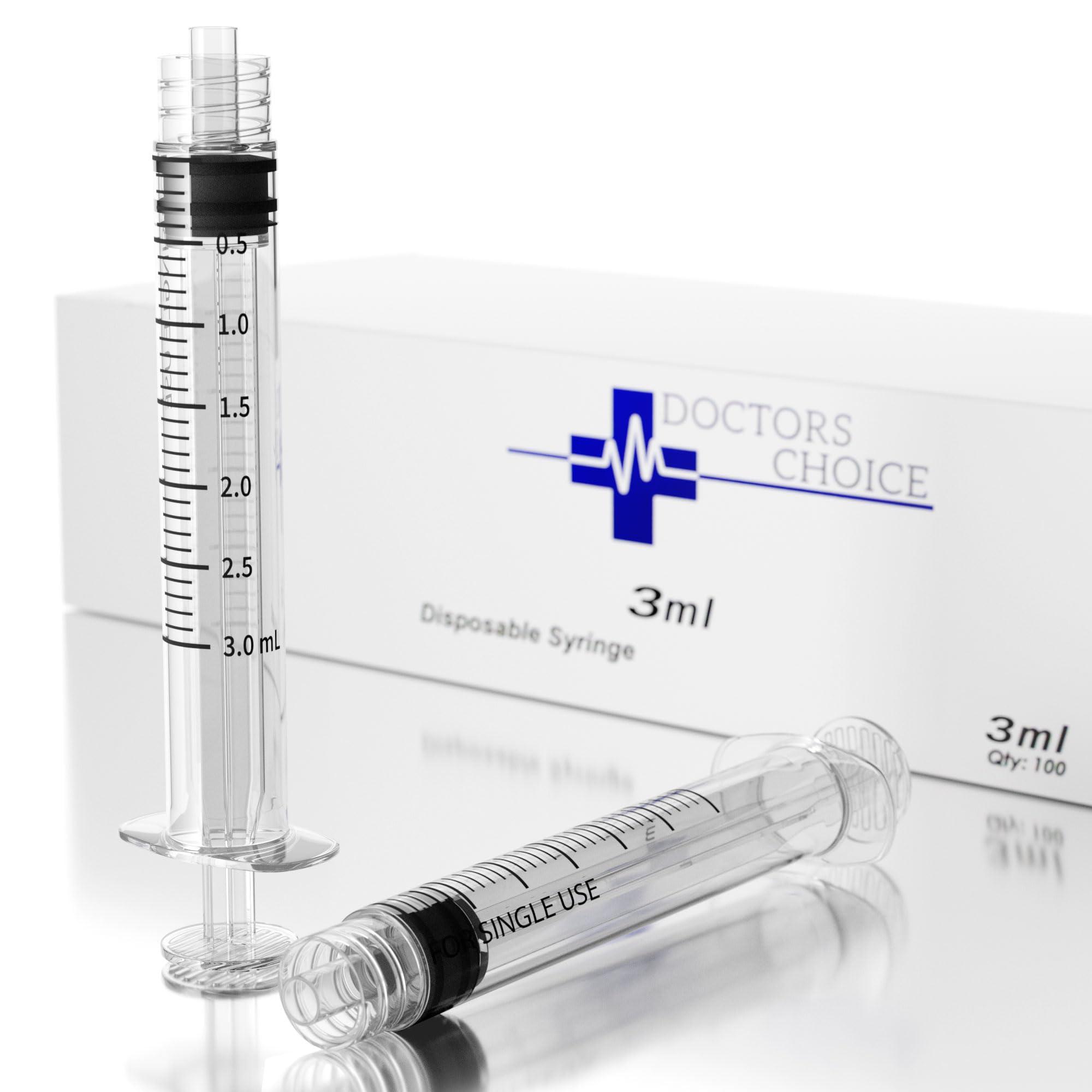 3mL Luer Lock Syringe, Sterile, Individually Wrapped, No Needle (Box of 100) - Image 2