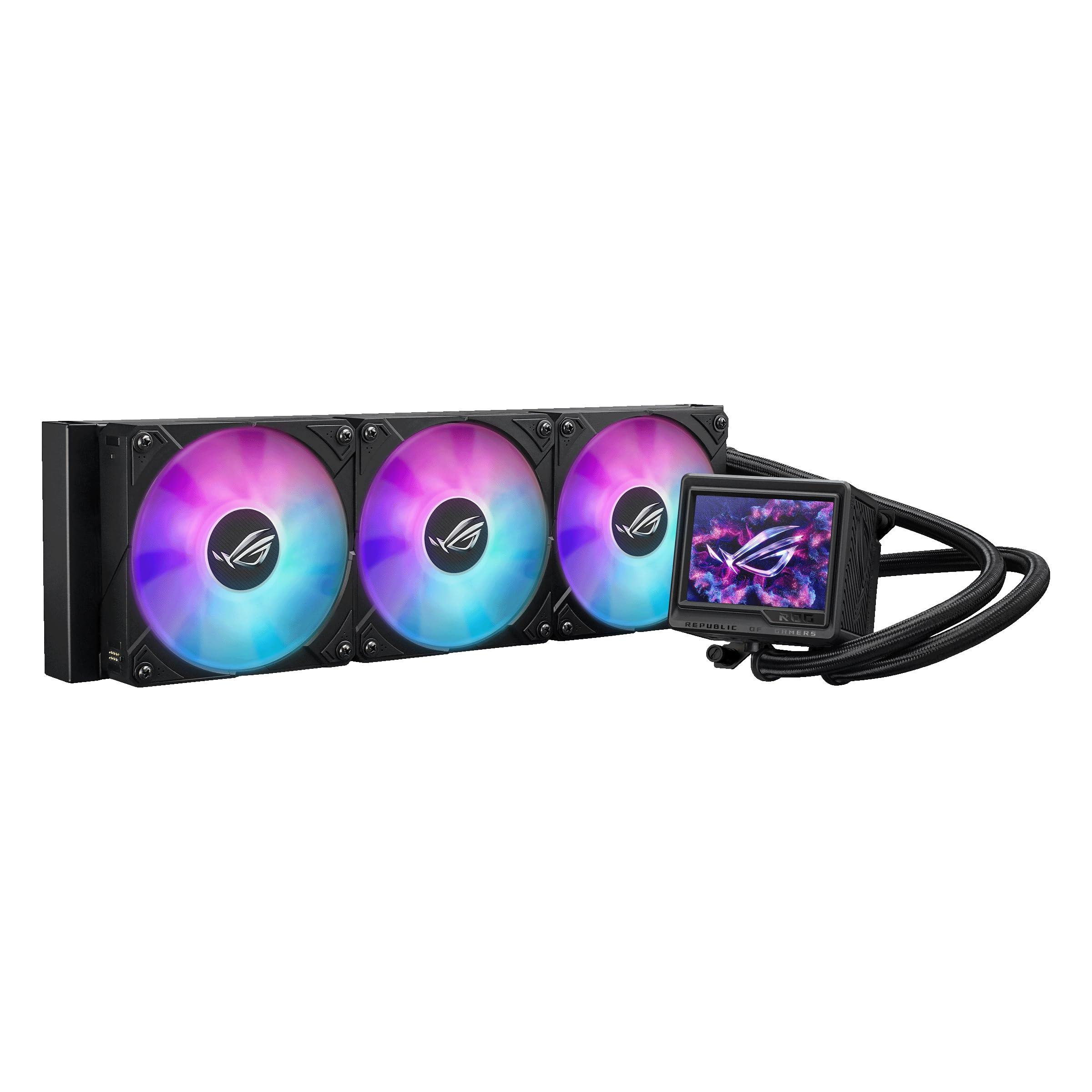ASUS ROG RYUJIN III 360 ARGB EXTREME all-in-one AIO CPU liquid cooler, AMD Ryzen 9000 & Intel® Core™ Ultra Ready, Asetek Gen8 V2 pump; high airflow static pressure magnetic fans; customizable 3.5" LCD - Image 8