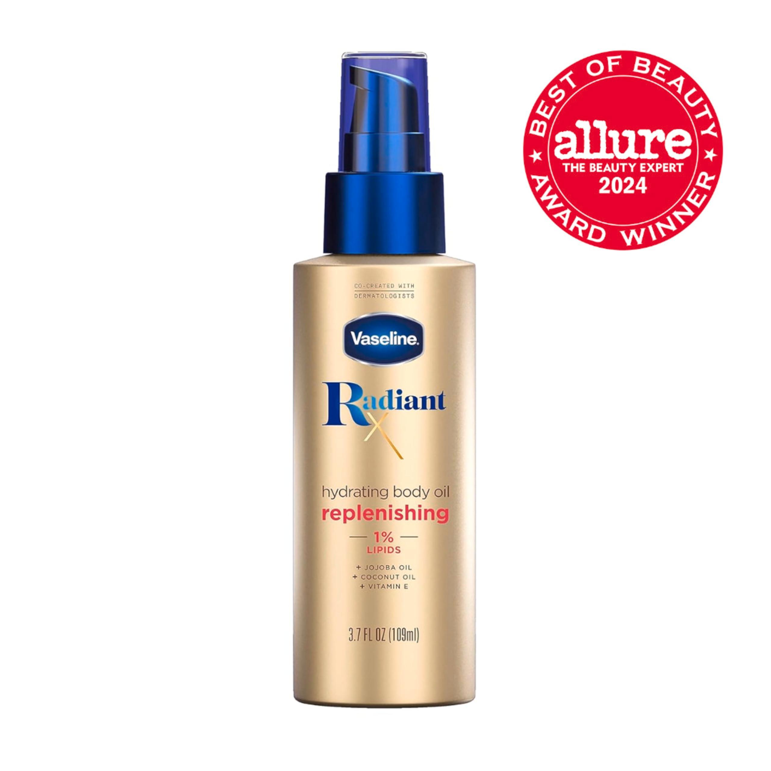 Vaseline Radiant X Replenishing and Hydrating Body Oil with 1% Lipids, Jojoba Oil, Coconut Oil, & Vitamin E 3.7 oz - Image 3