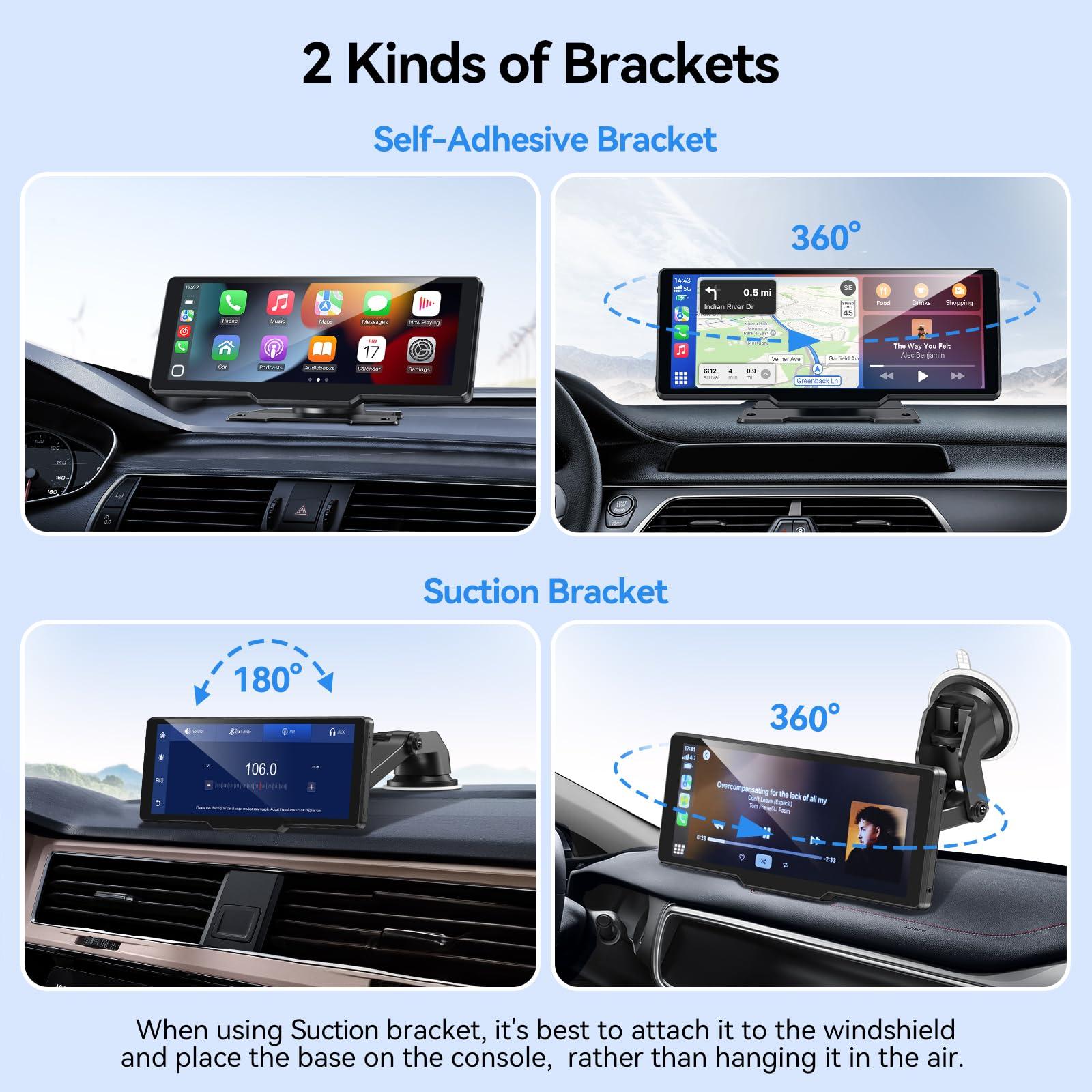 XPMOBQ Carplay Screen for Car, 10.26" Wireless Car Play Screen Car Stereo with Carplay, Android Auto,1080p Backup Camera,Super Link,GPS for Cars, Trucks, SUVs (10.26inch) - Image 7