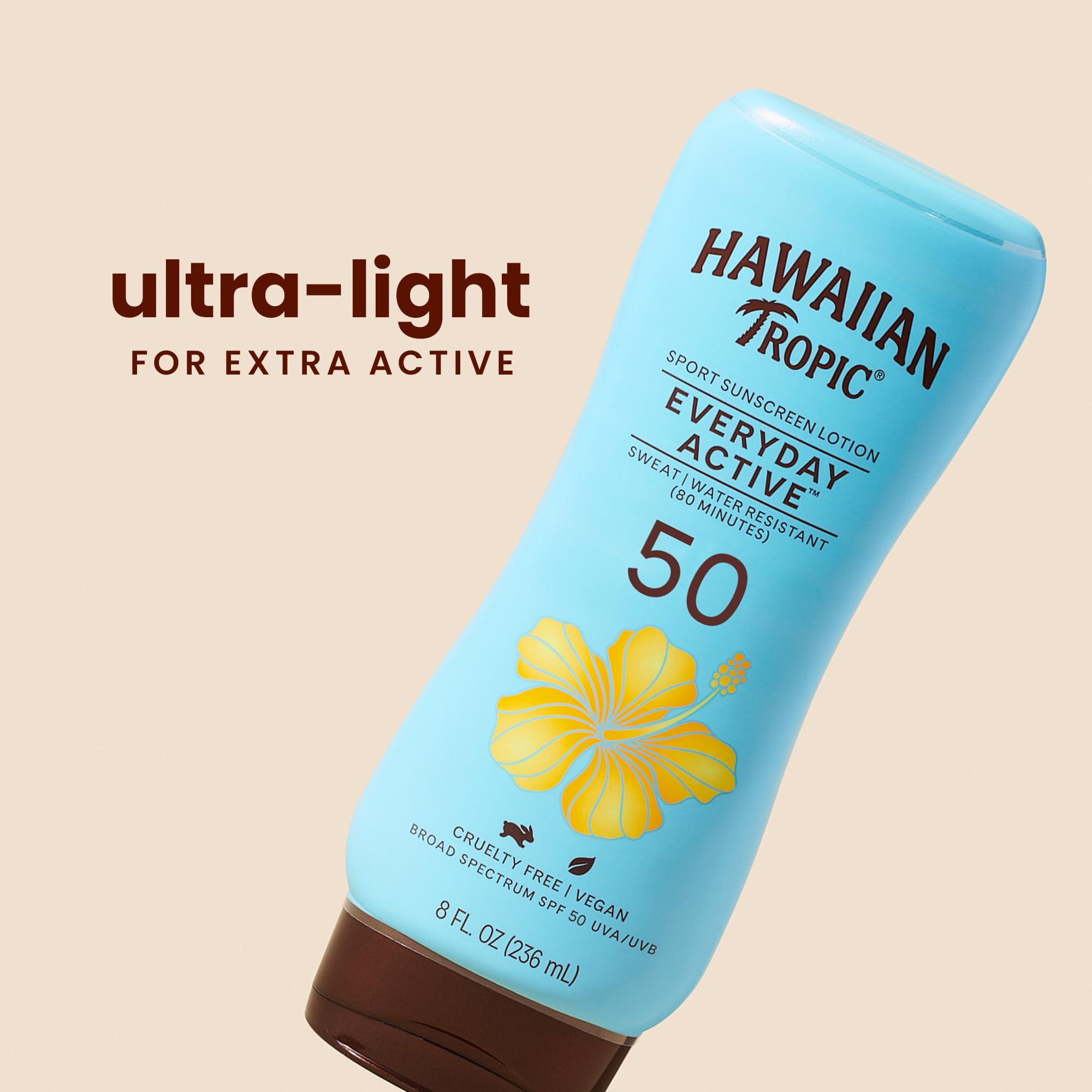 Hawaiian Tropic Island 8 Ounce Sport Broad Spectrum Sunscreen Lotion with SPF 50 - Image 2