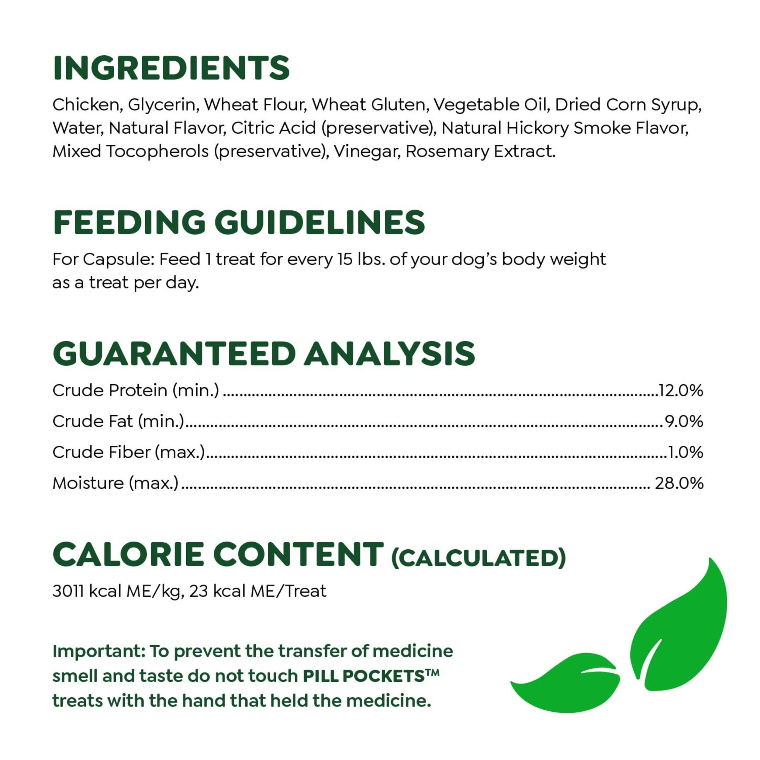 Greenies Pill Pockets for Dogs Large Size, Soft Dog Treats, Chicken Flavor, 15.8 oz. Pouch (60 Treats) - Image 6