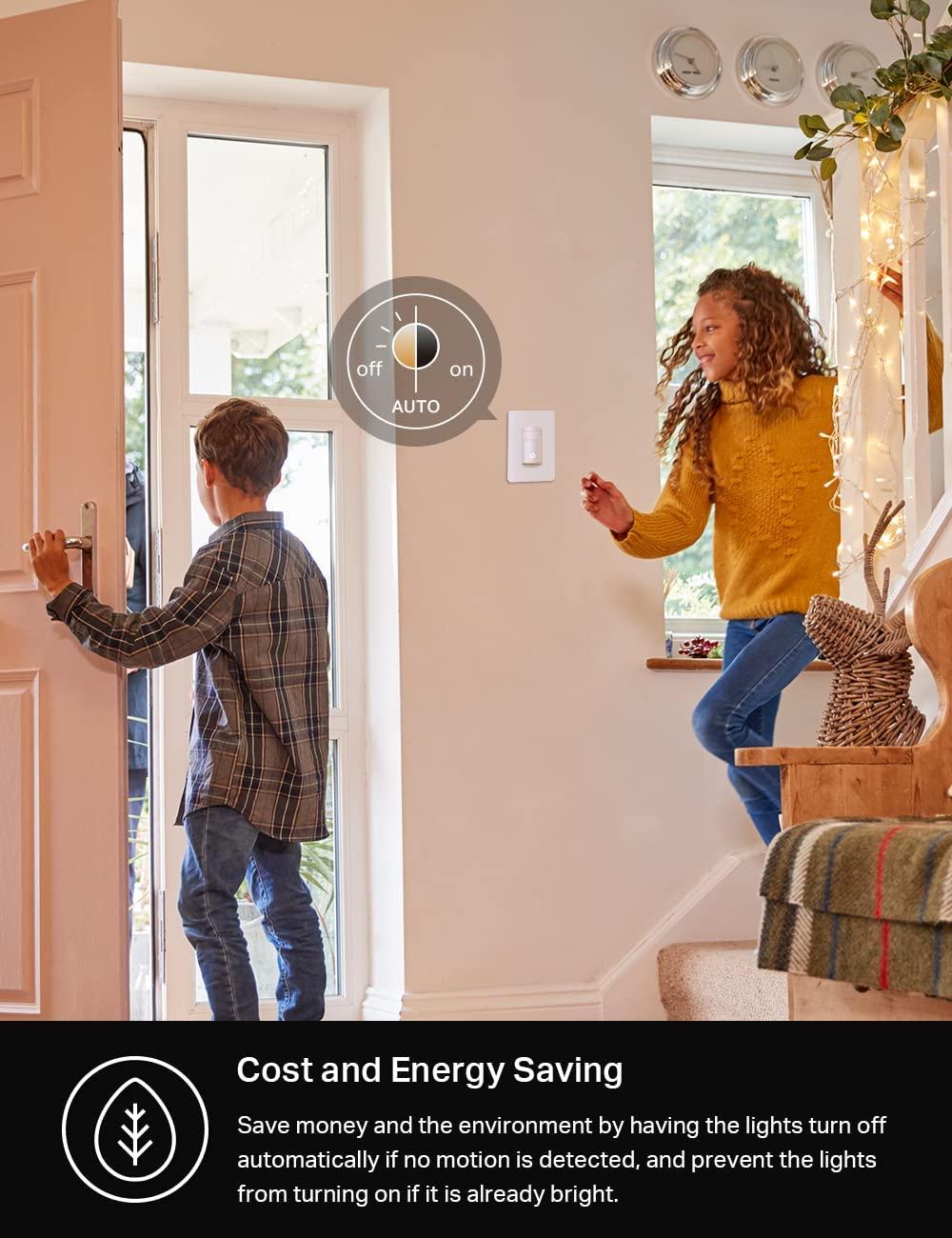 Kasa Smart Motion Sensor Switch, Single Pole, Needs Neutral Wire, 2.4GHz Wi-Fi Light Switch, Works with Alexa & Google Assistant, UL Certified, No Hub Required(KS200MP2),White,2-Pack - Image 7