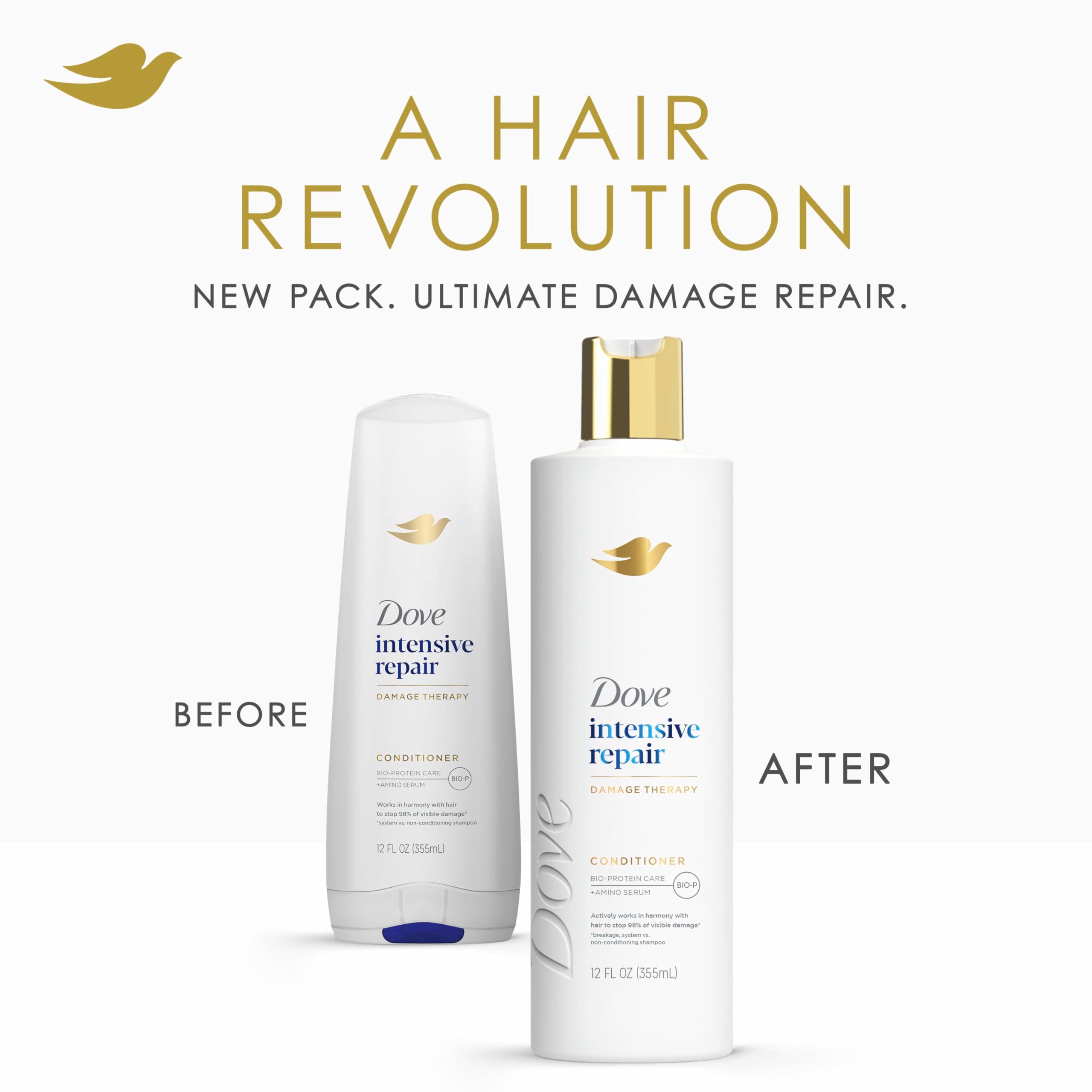 Dove Deep Hair Conditioner, 4 ct for Dry Hair, Intensive Repair, 12 oz - Image 3