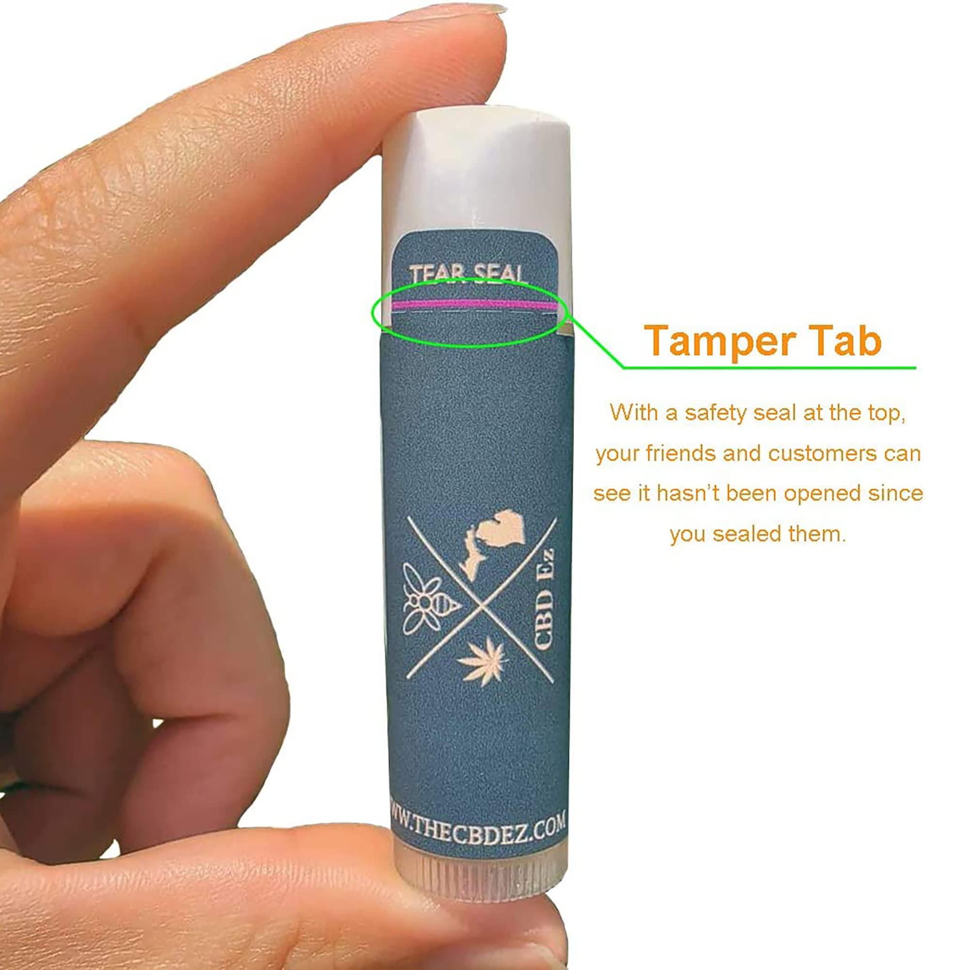 Mr-Label White Lip Balm Labels with Tamper Tab - Waterproof & Tear-Resistant - for Inkjet & Laser Printer - 2-3/16" x 2-1/8" on Letter Sheet (120 Labels) - Image 5